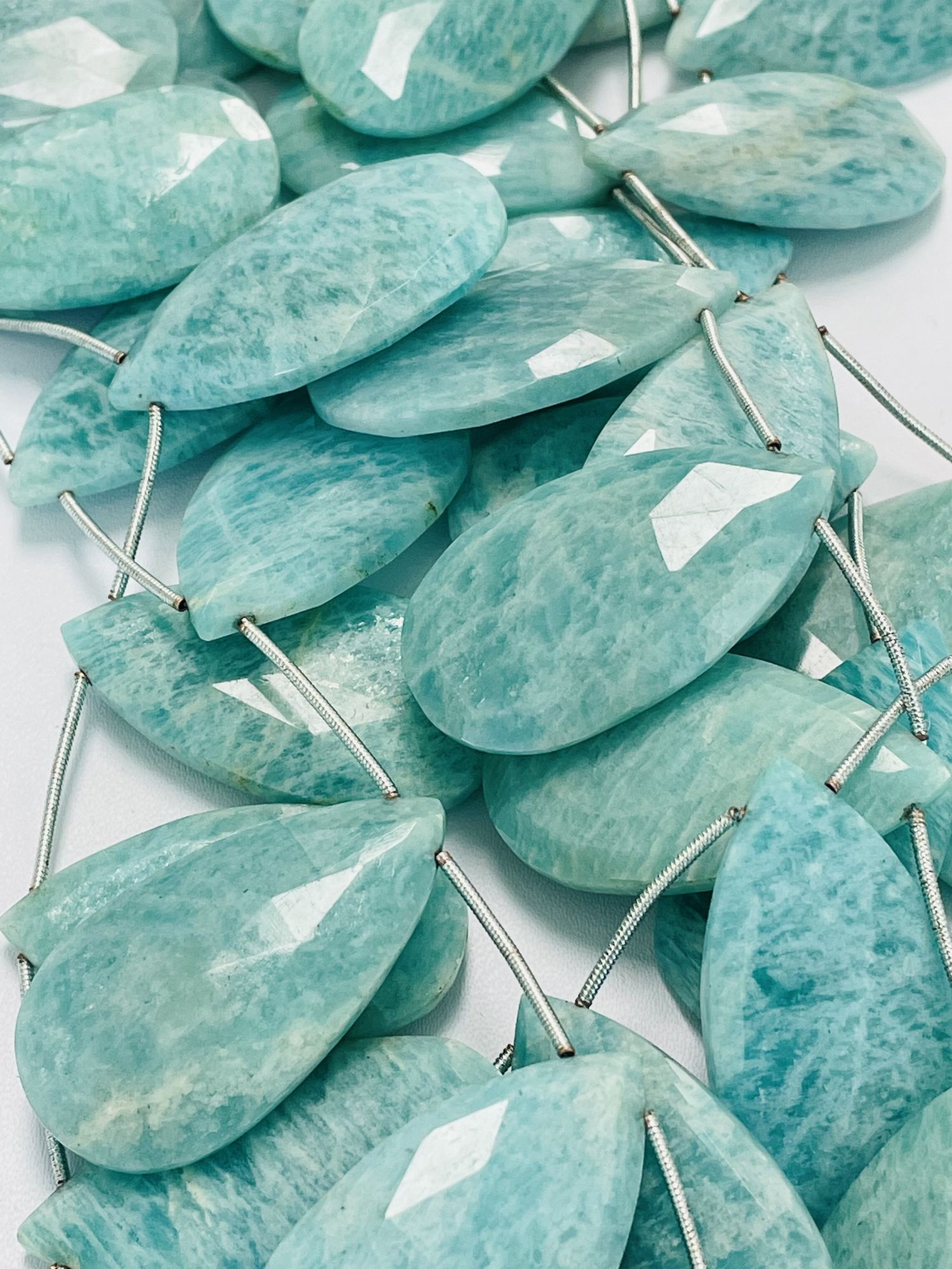 Amazonite Pear Faceted