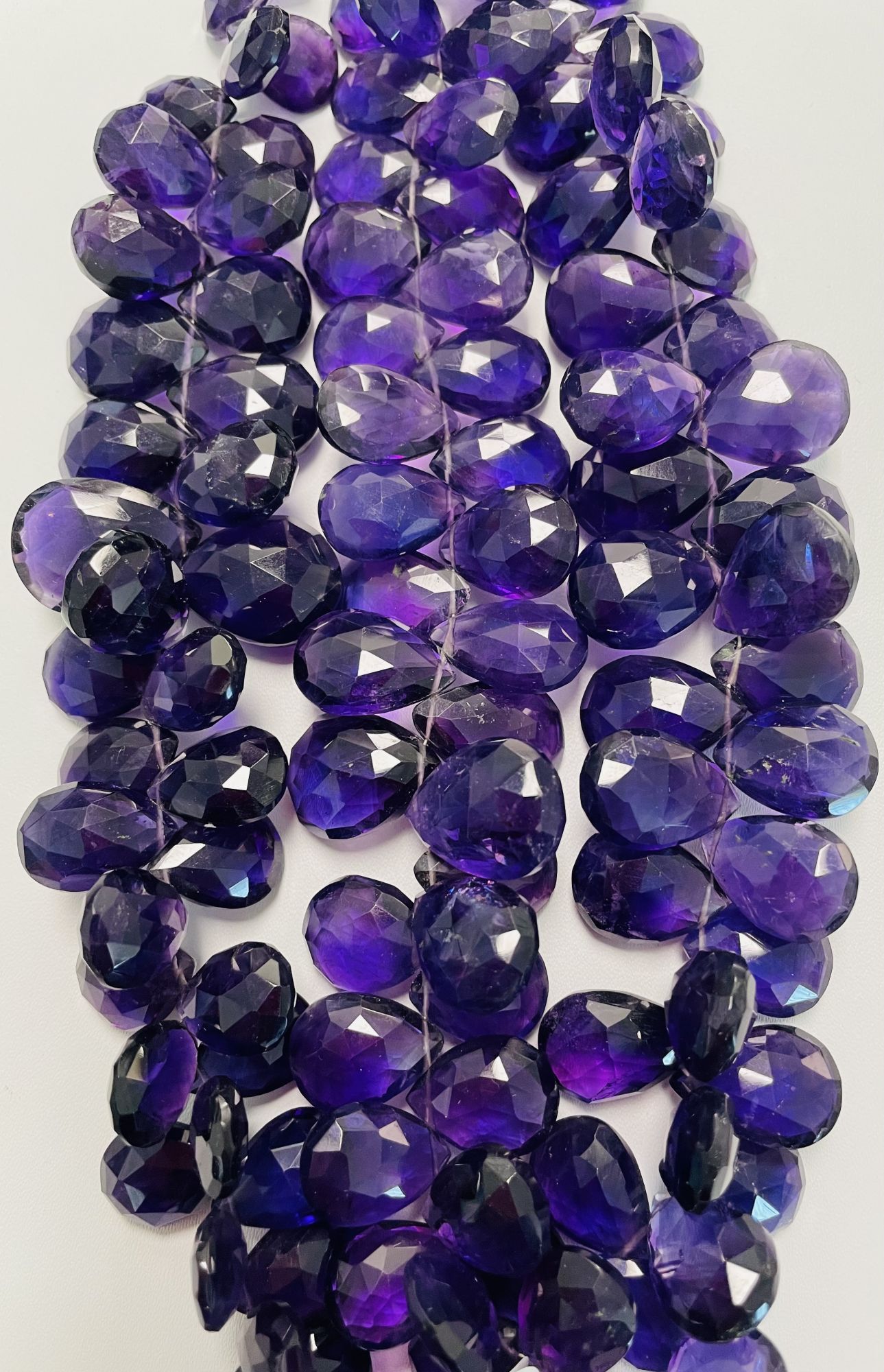 Purple Amethyst Pear Faceted