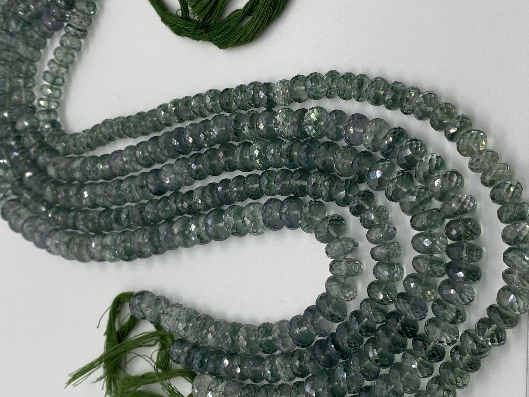 Green Mystic Quartz Rondelle