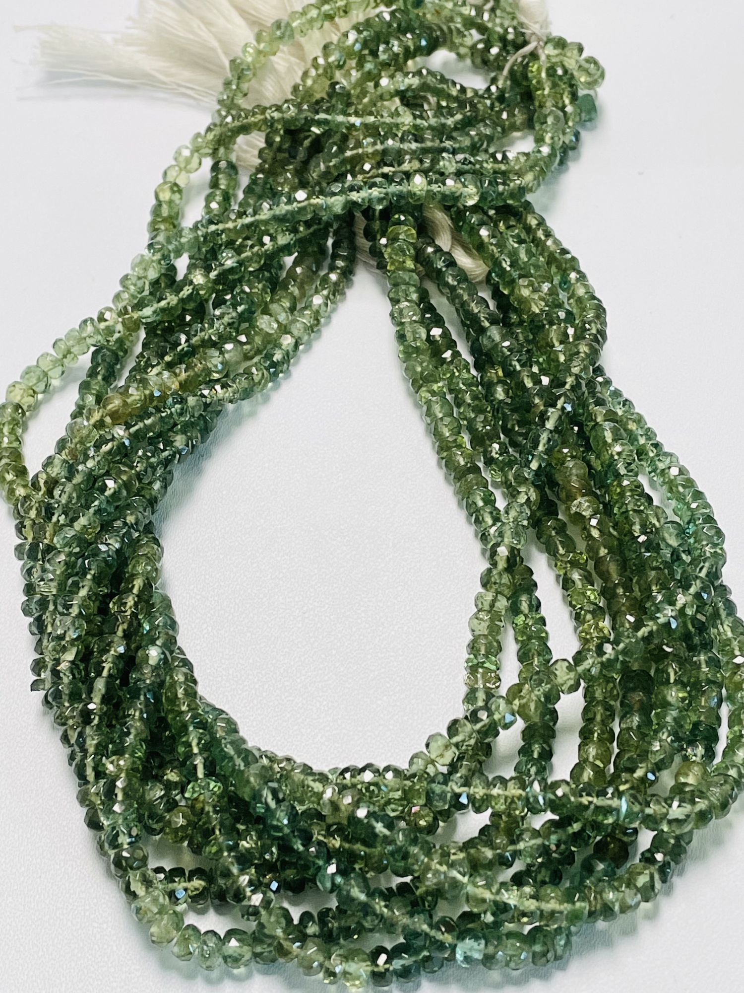 Apatite Rondelle Faceted