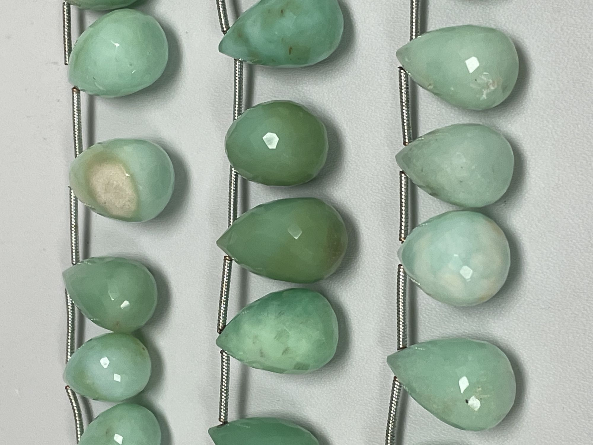 Chrysoprase Drop Faceted