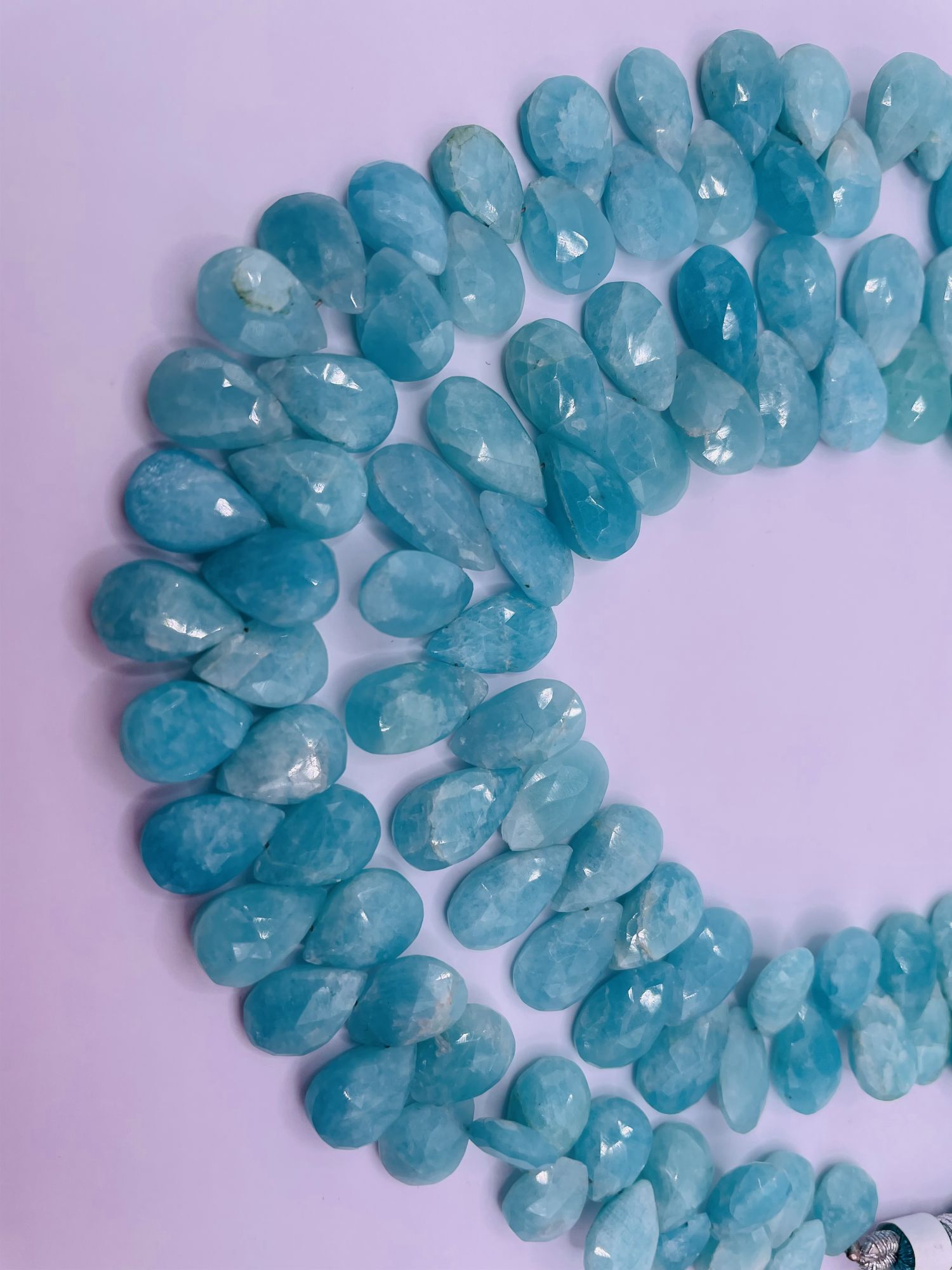 Amazonite Pears Faceted