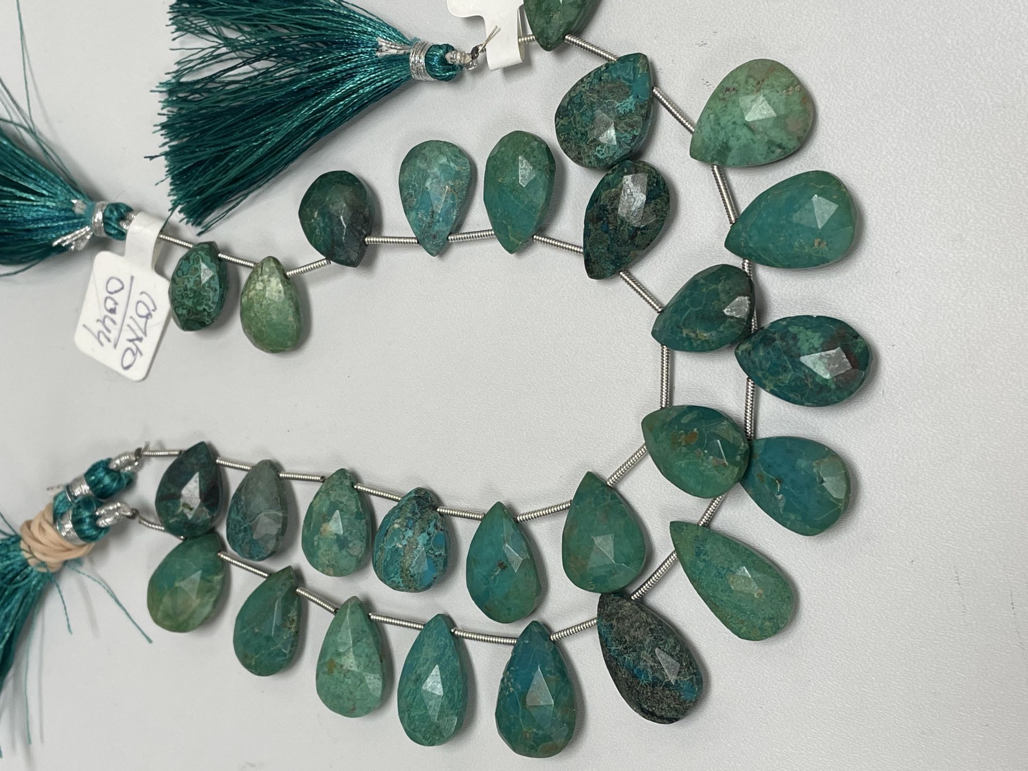 Chrysocolla Pear Faceted