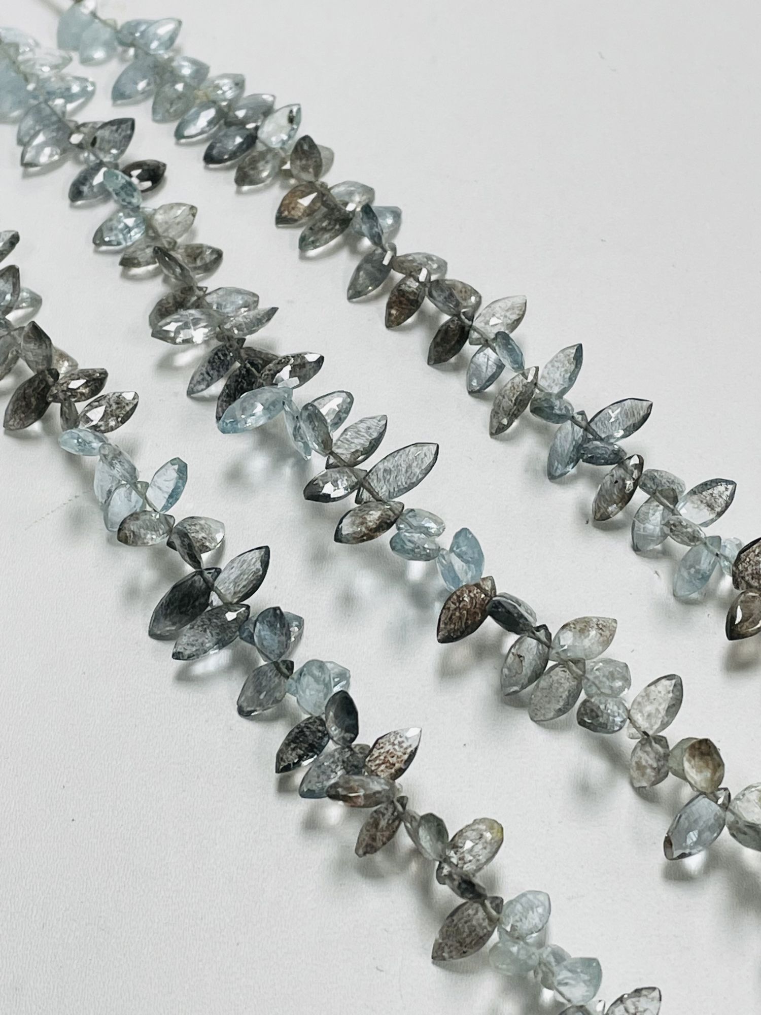 Copper Aquamarine Marquise Faceted