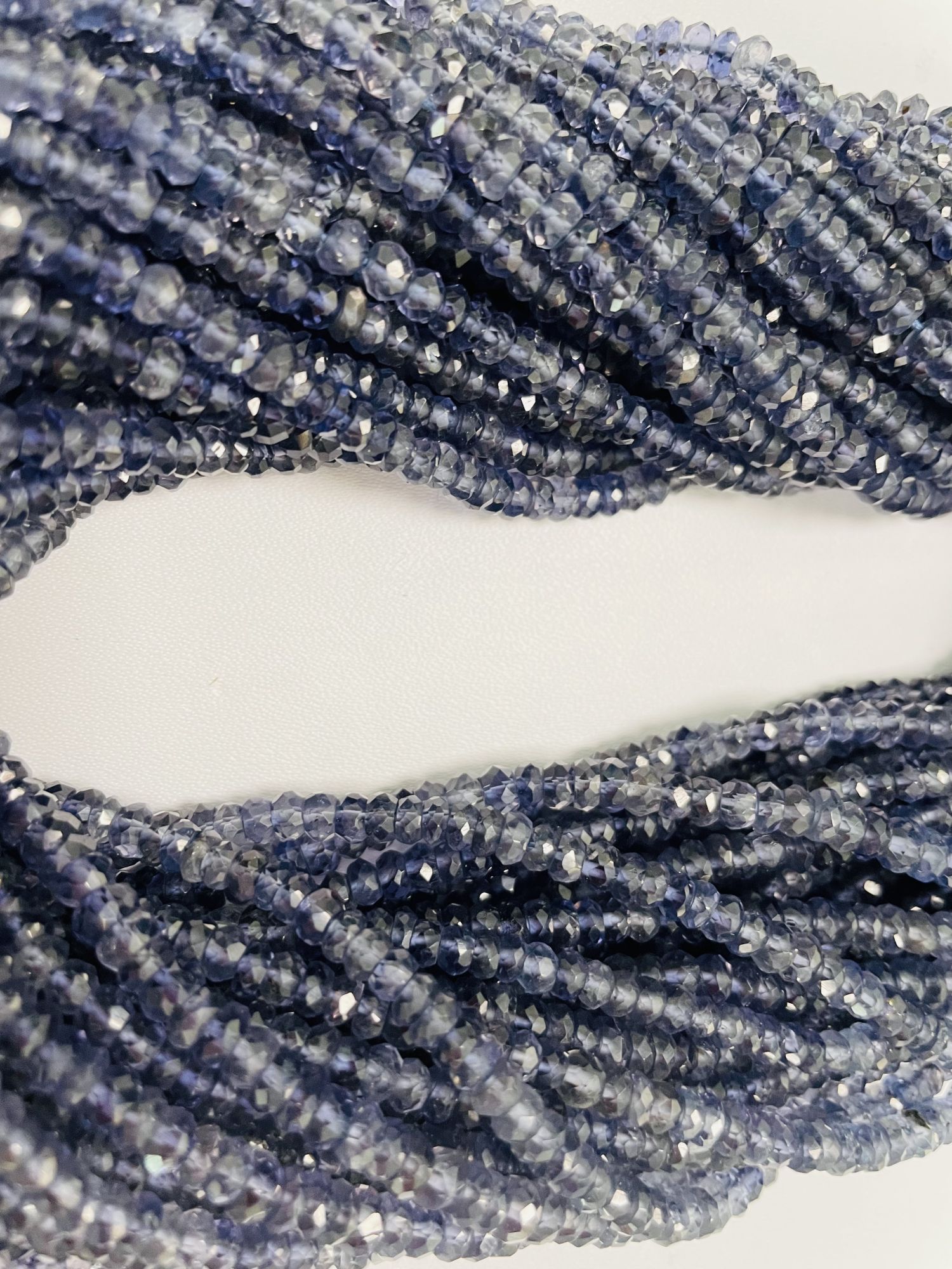 Iolite Rondelle Faceted