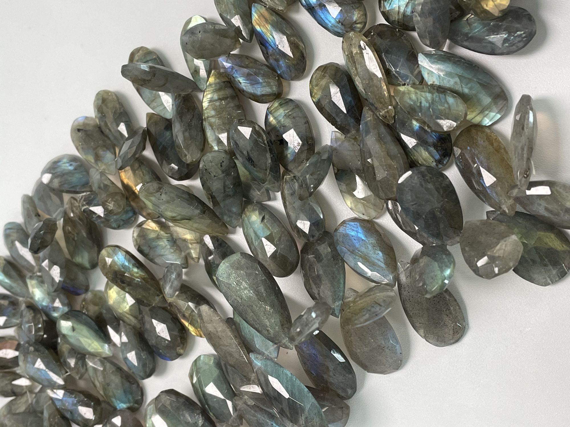 Labradorite Pear Faceted