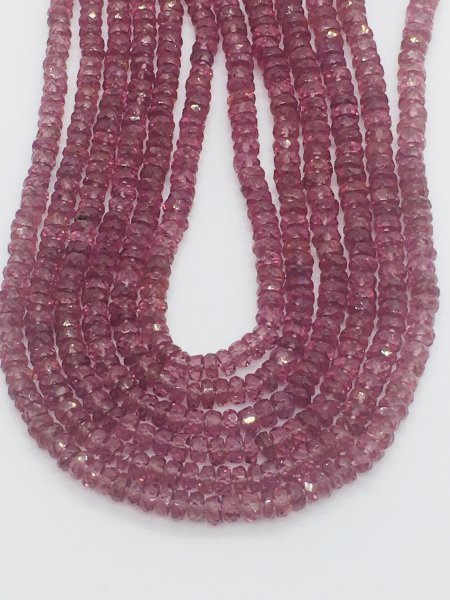 Malaia Garnet Rondelle Faceted