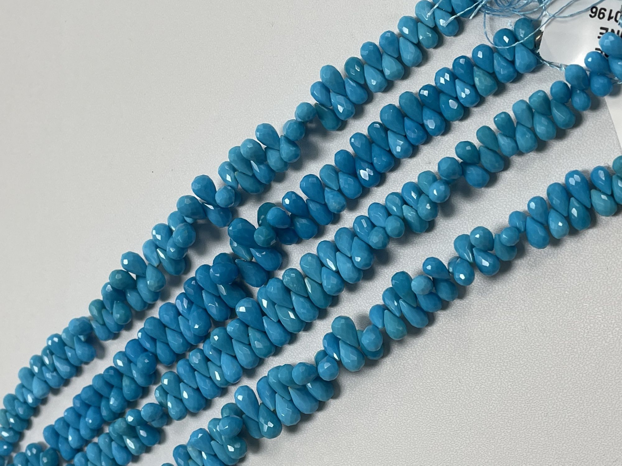 Turquoise Drop Faceted