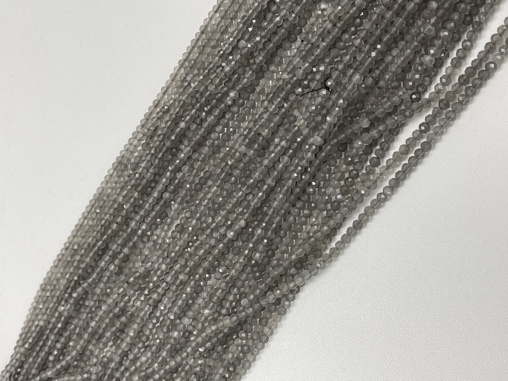 Moonstone Rondelle Faceted