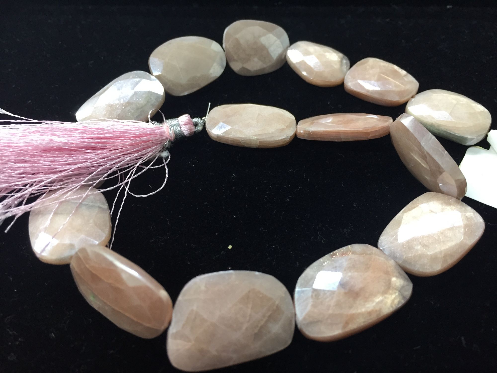 Moonstone Nuggets Faceted