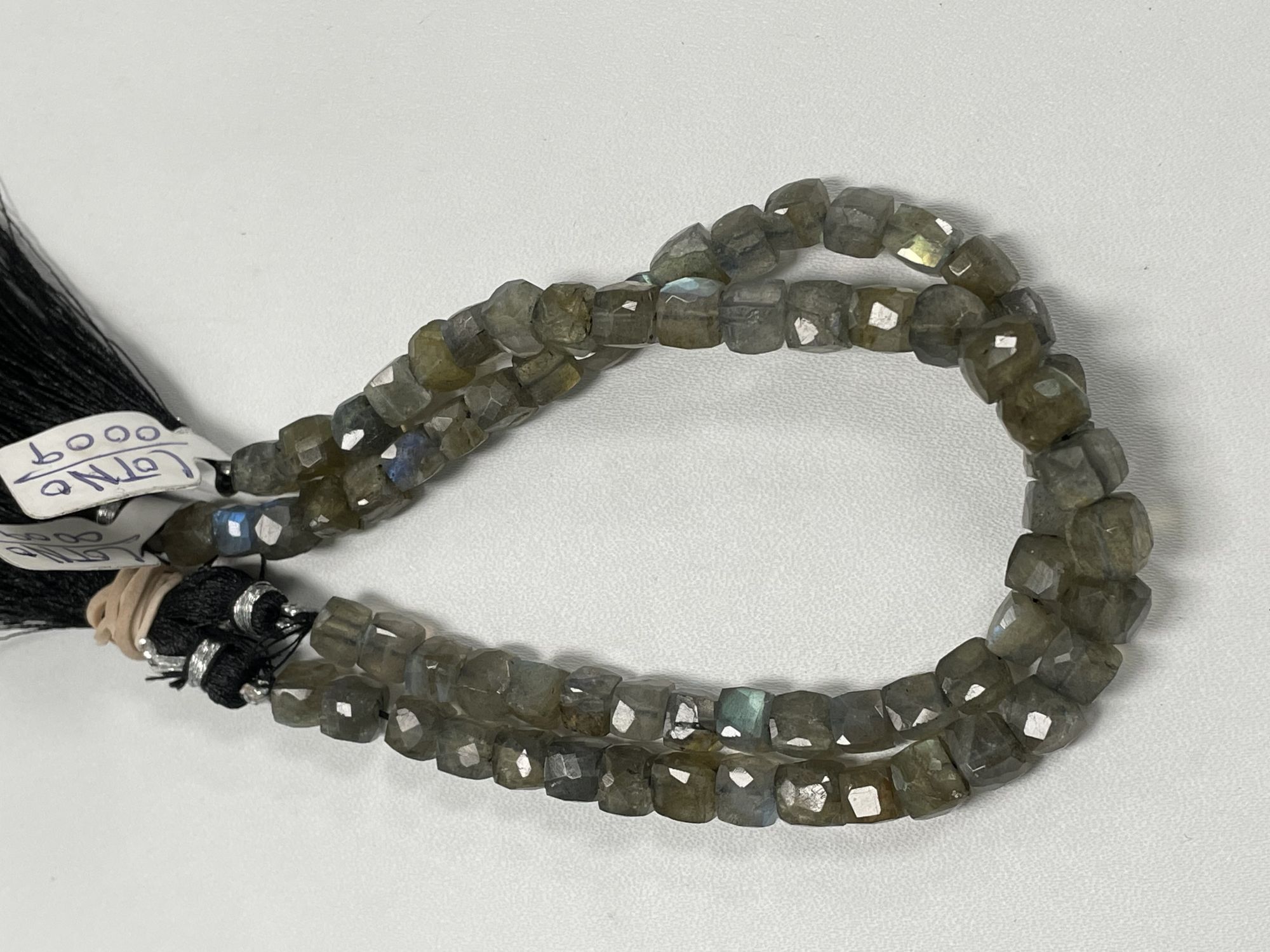 Labradorite Cubes Faceted