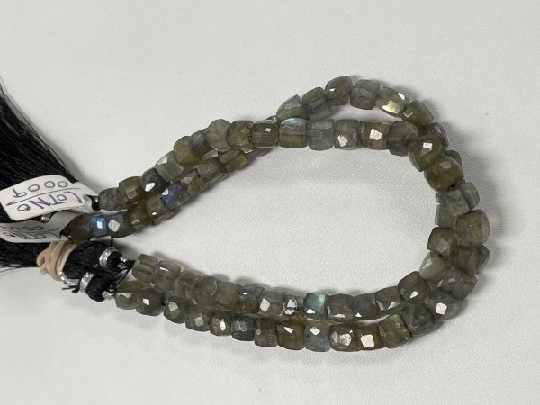 Labradorite Cubes Faceted