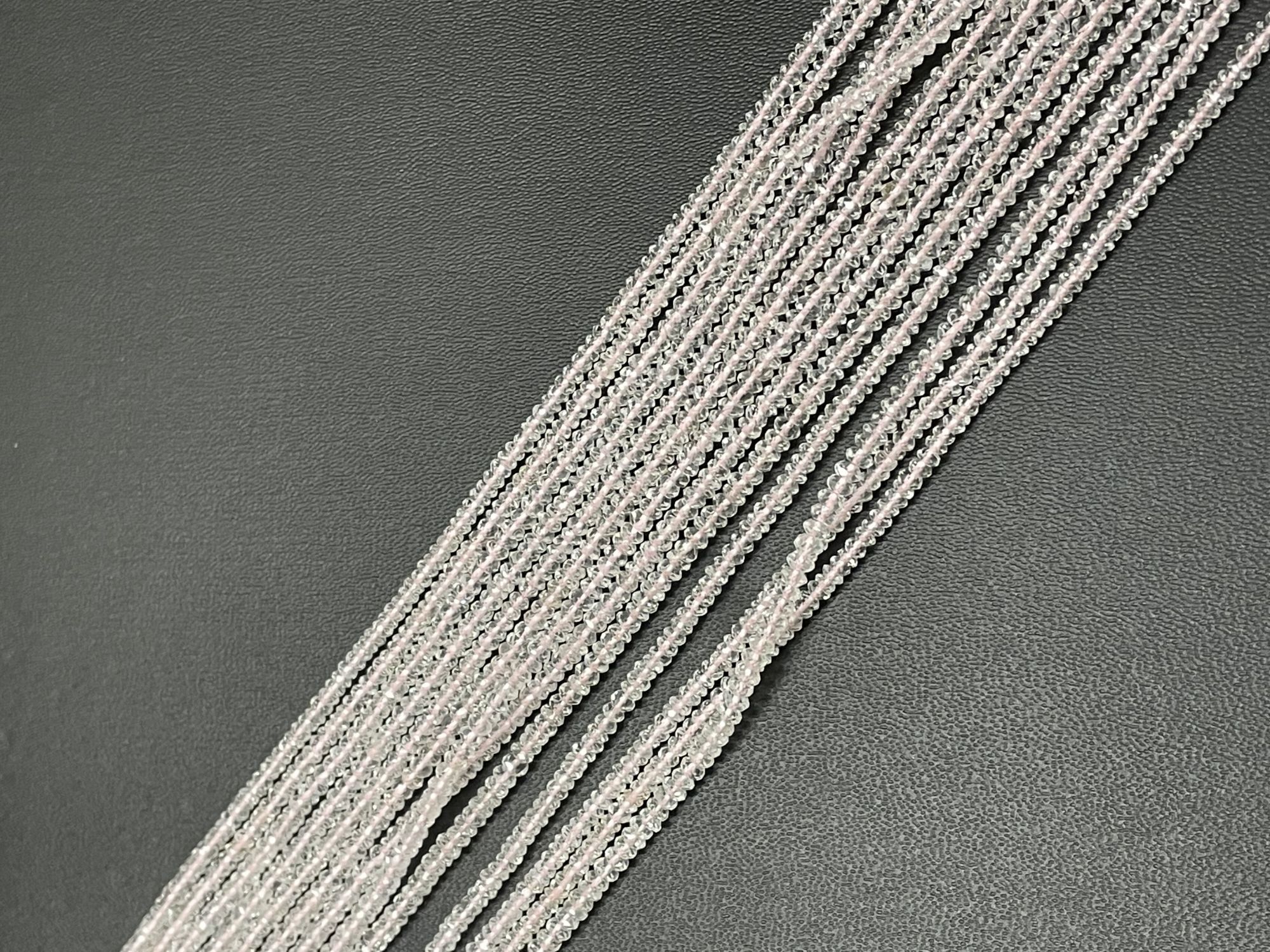 Morganite Rondelle Faceted