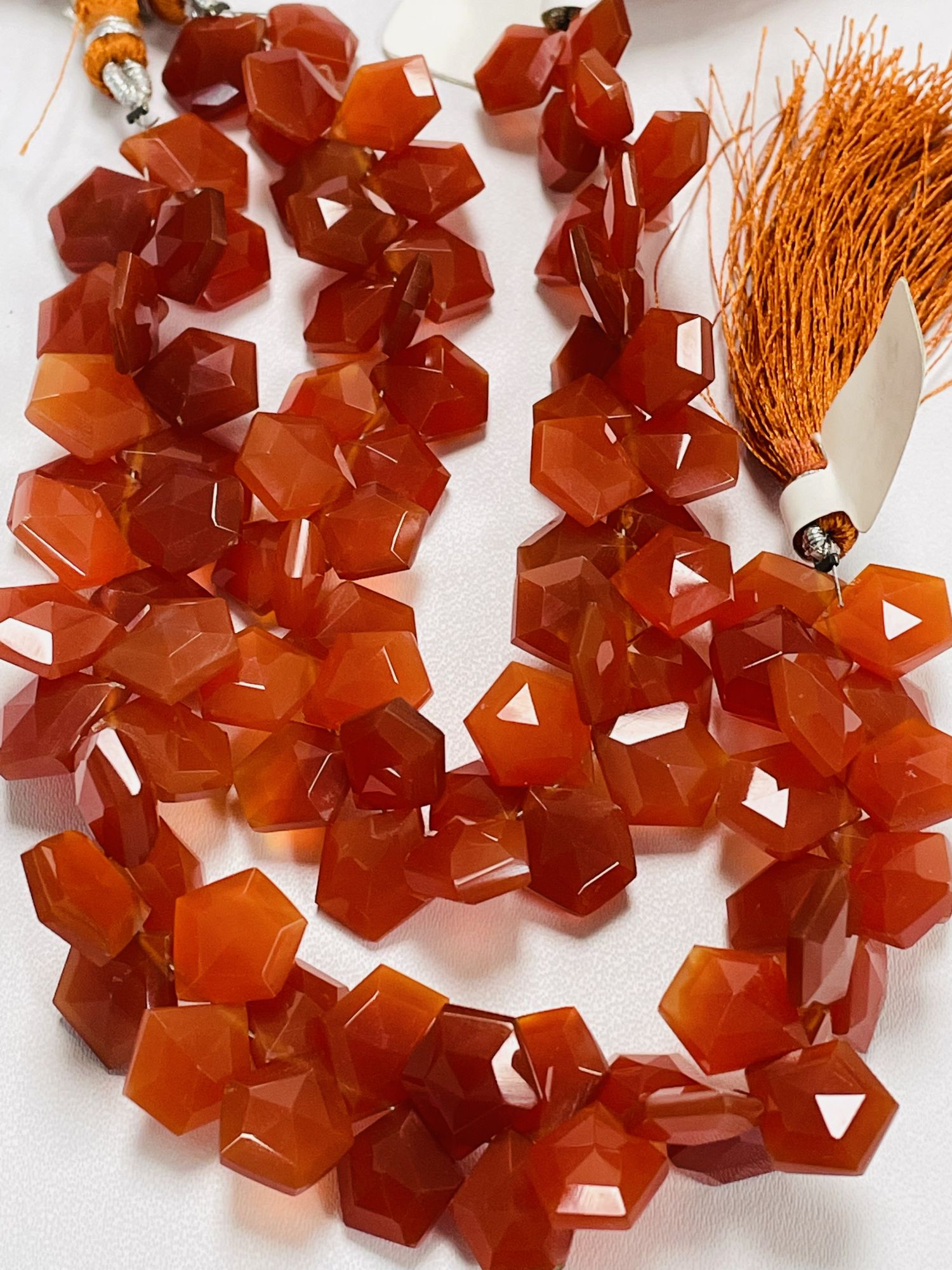 Carnelian Funky Cut Faceted
