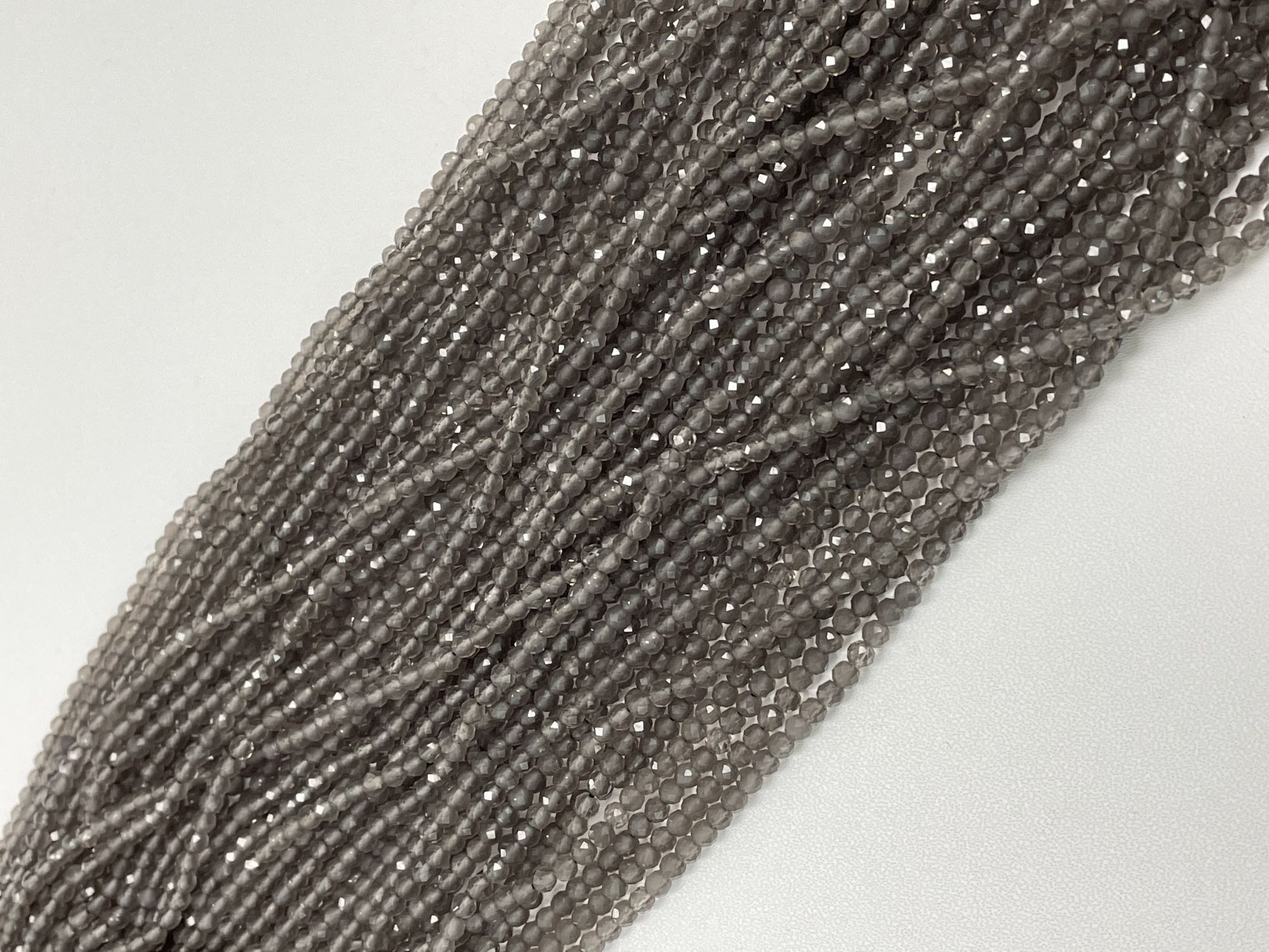 Smoky Quartz Rondelle Faceted