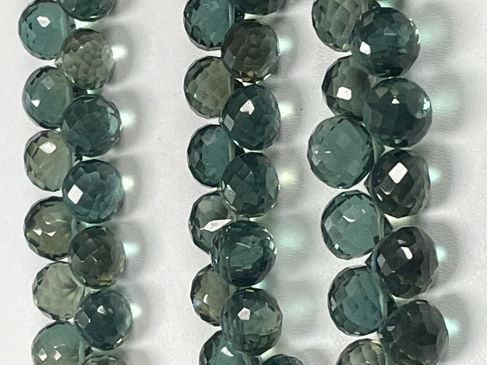 Green Hydro Quartz Onions Faceted