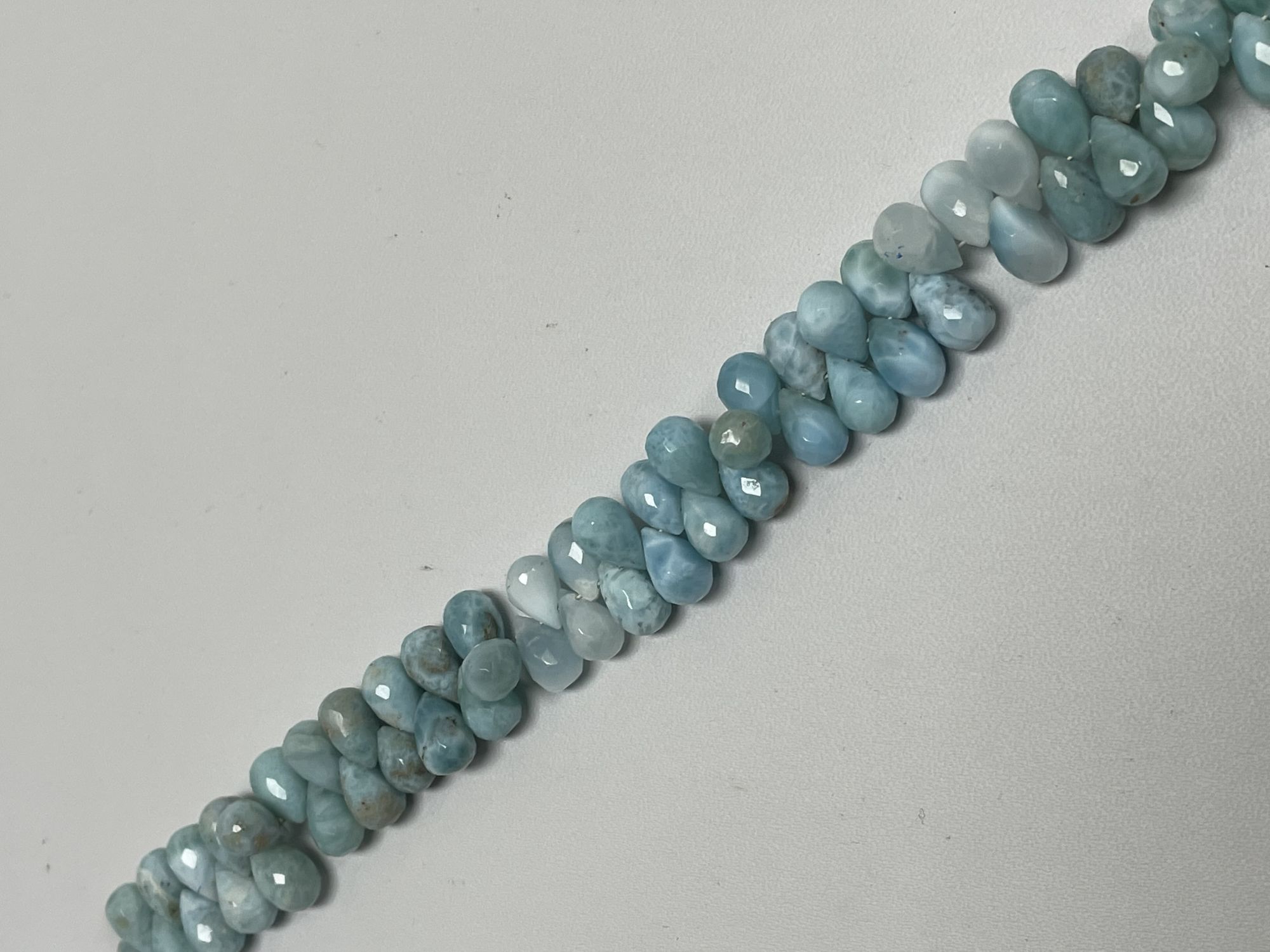 Larimar Drop Faceted