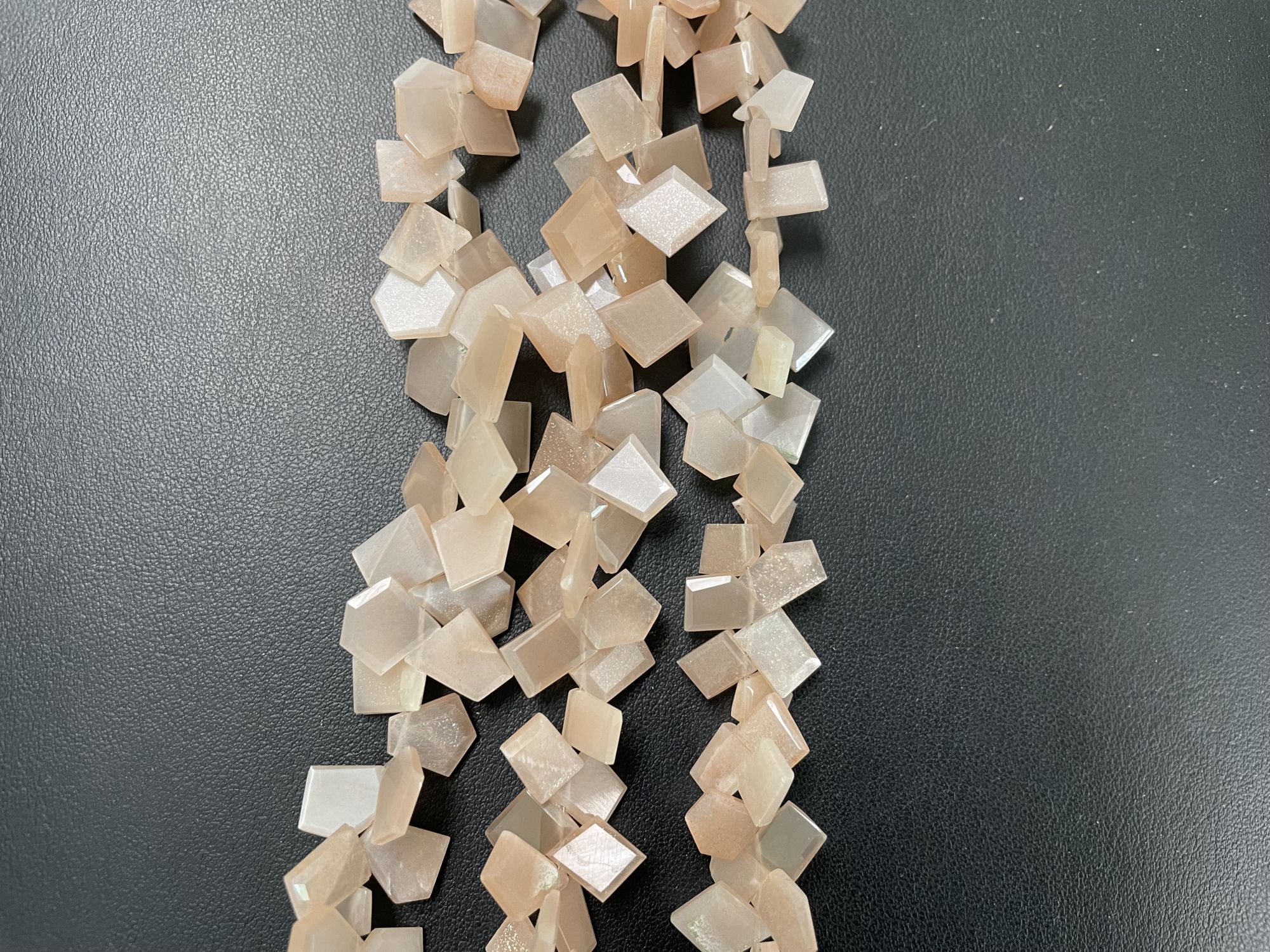 Peach Moonstone Funky Slices