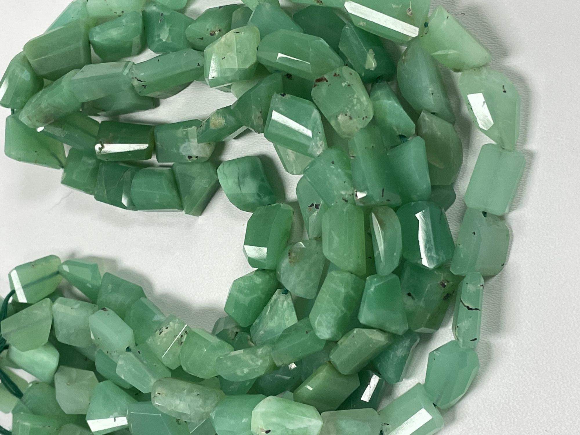 Chrysoprase Nuggets Faceted