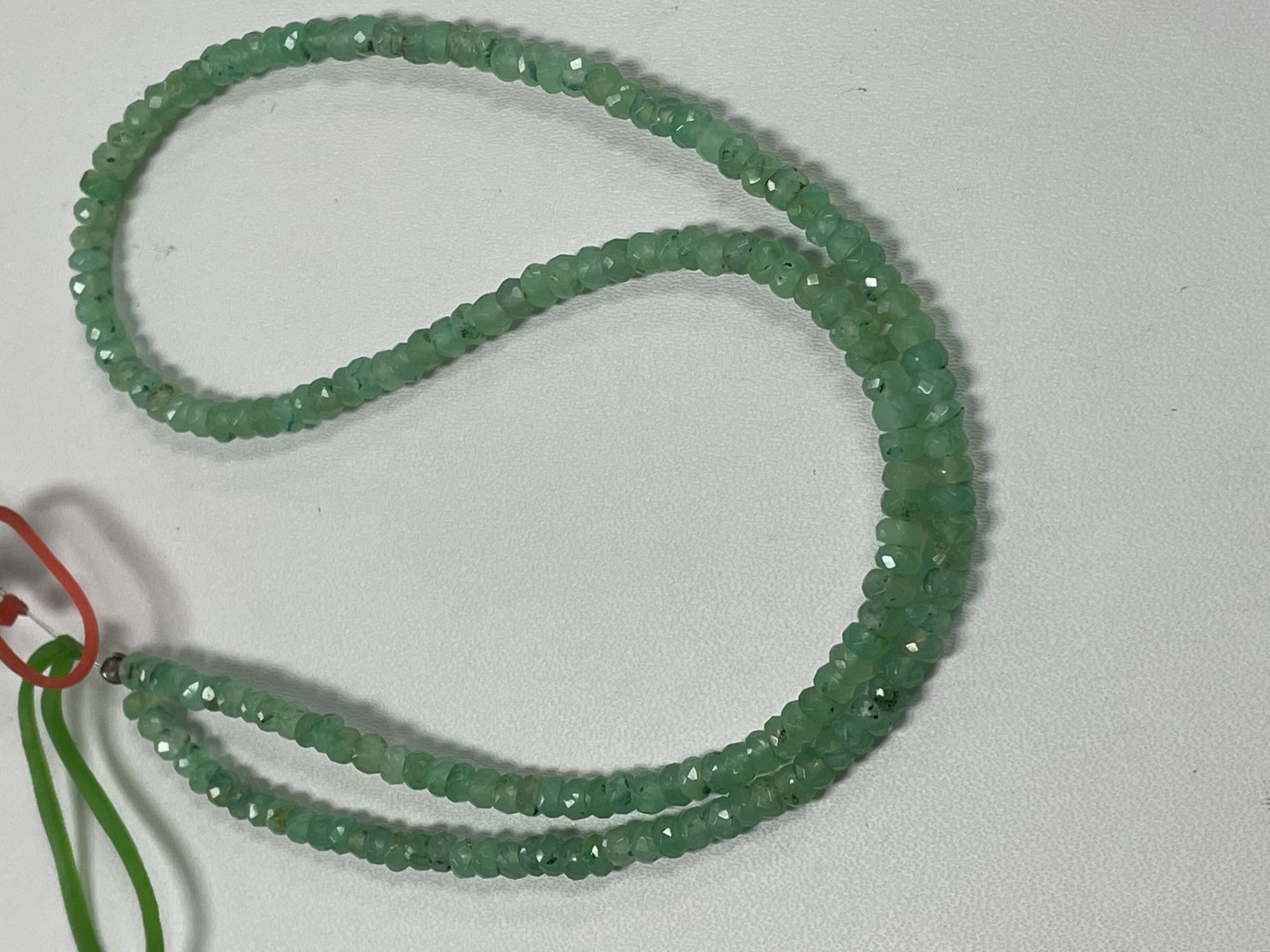 Chyrsoprase Rondelles Faceted