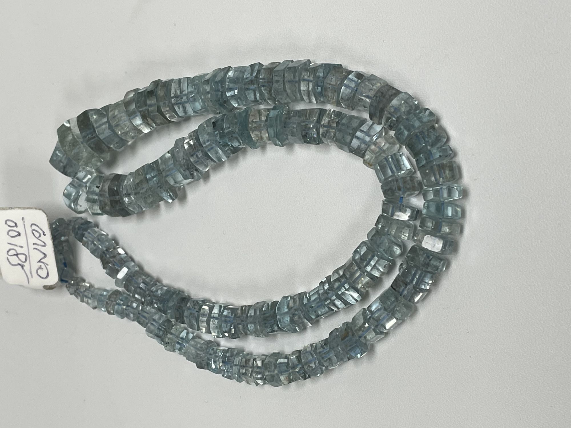 Copper Aquamarine Bolt Faceted