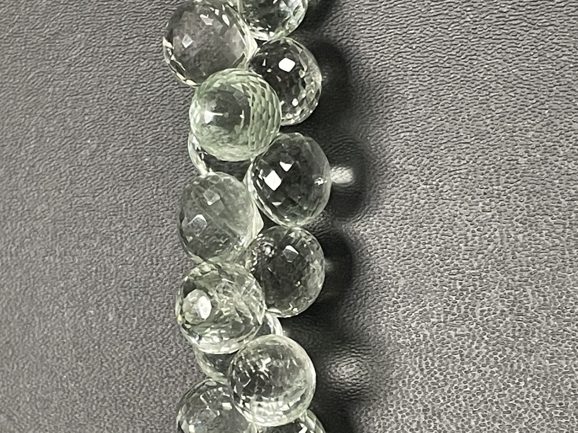 Green Amethyst Onion Faceted