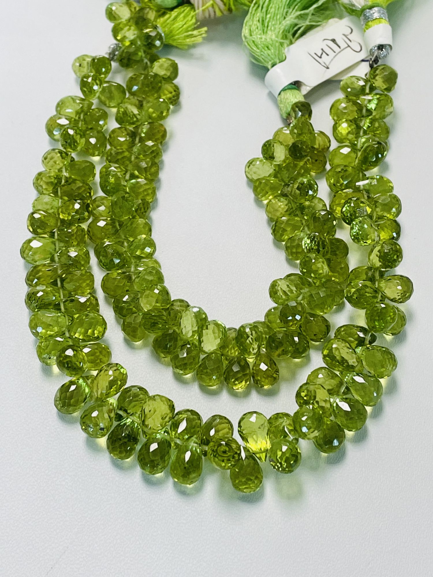 Peridot Drop Faceted