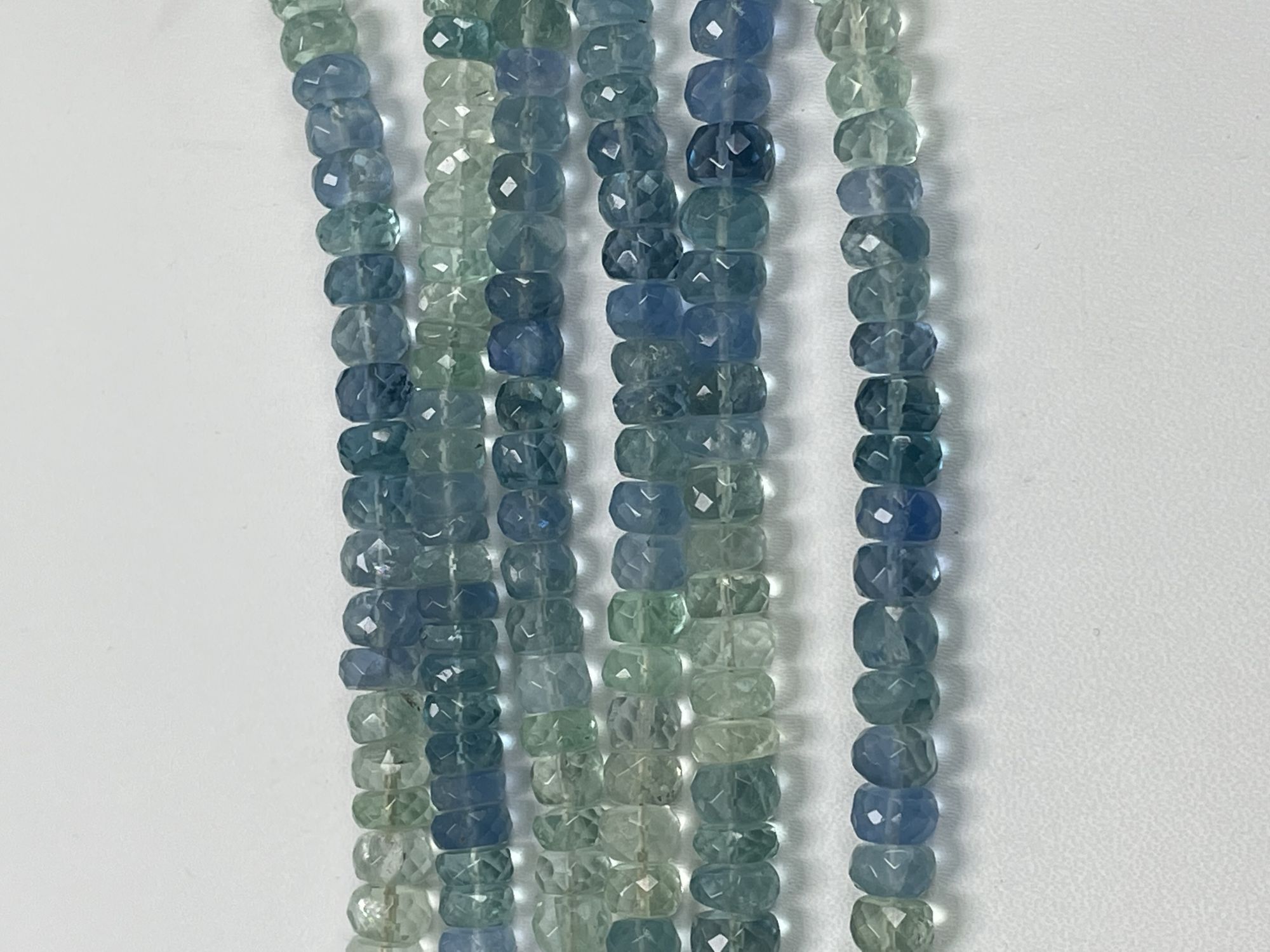 Fluorite Rondelle Faceted