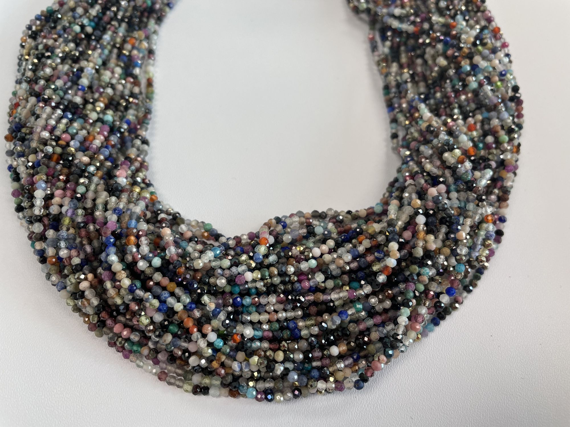 Multi Stone Rondelle Faceted