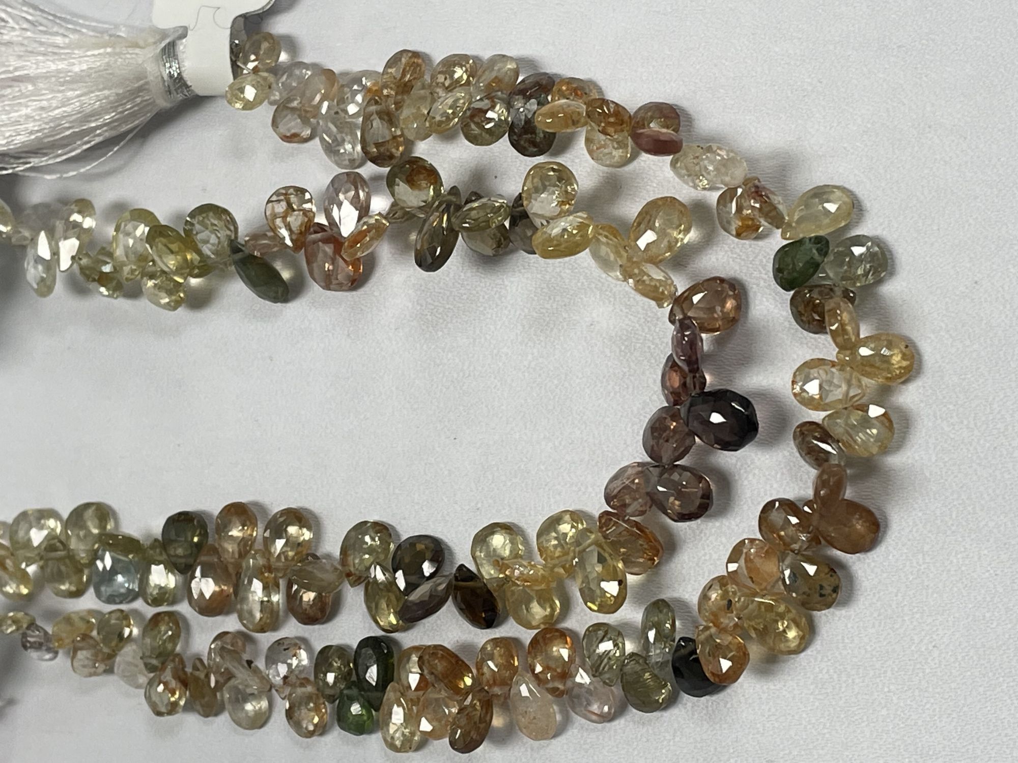 Multi Zircon Pear Faceted