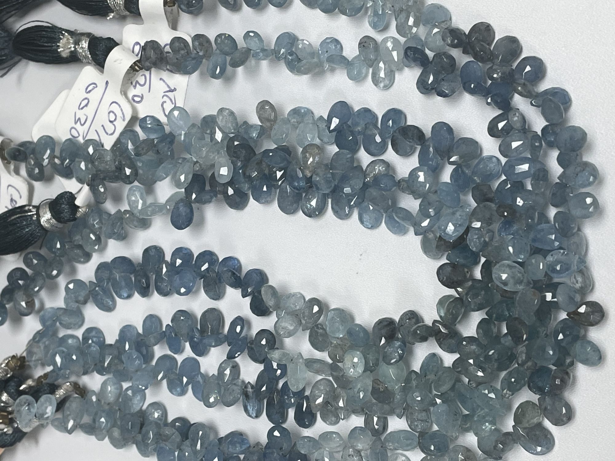 Aquamarine Pear Faceted