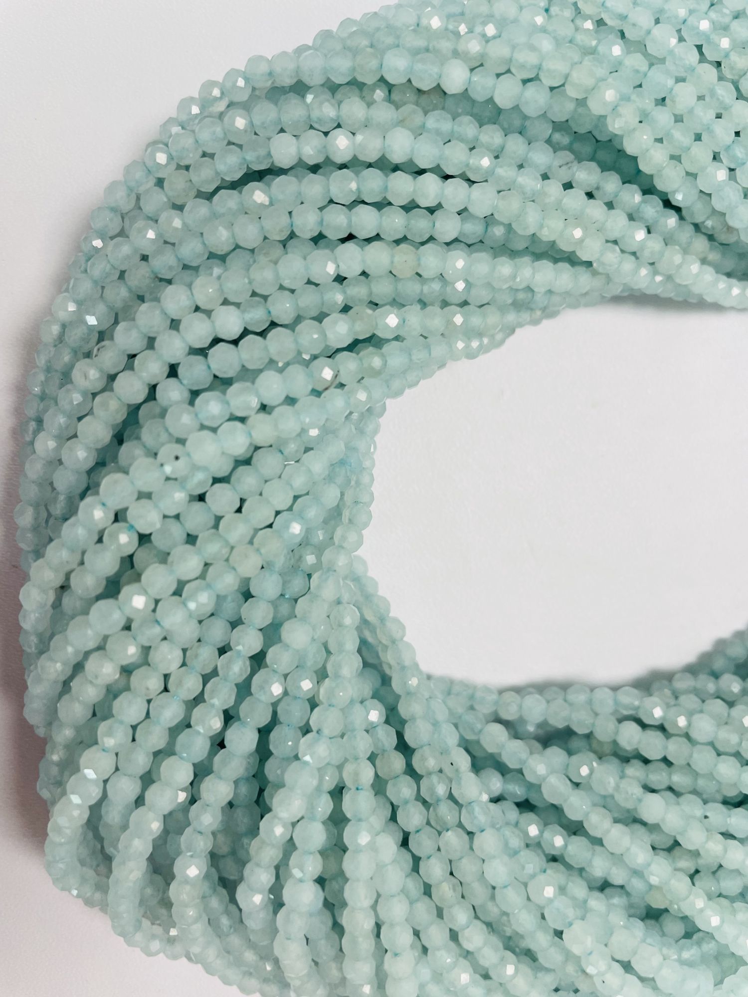 Natural Chalcedony Rondelle