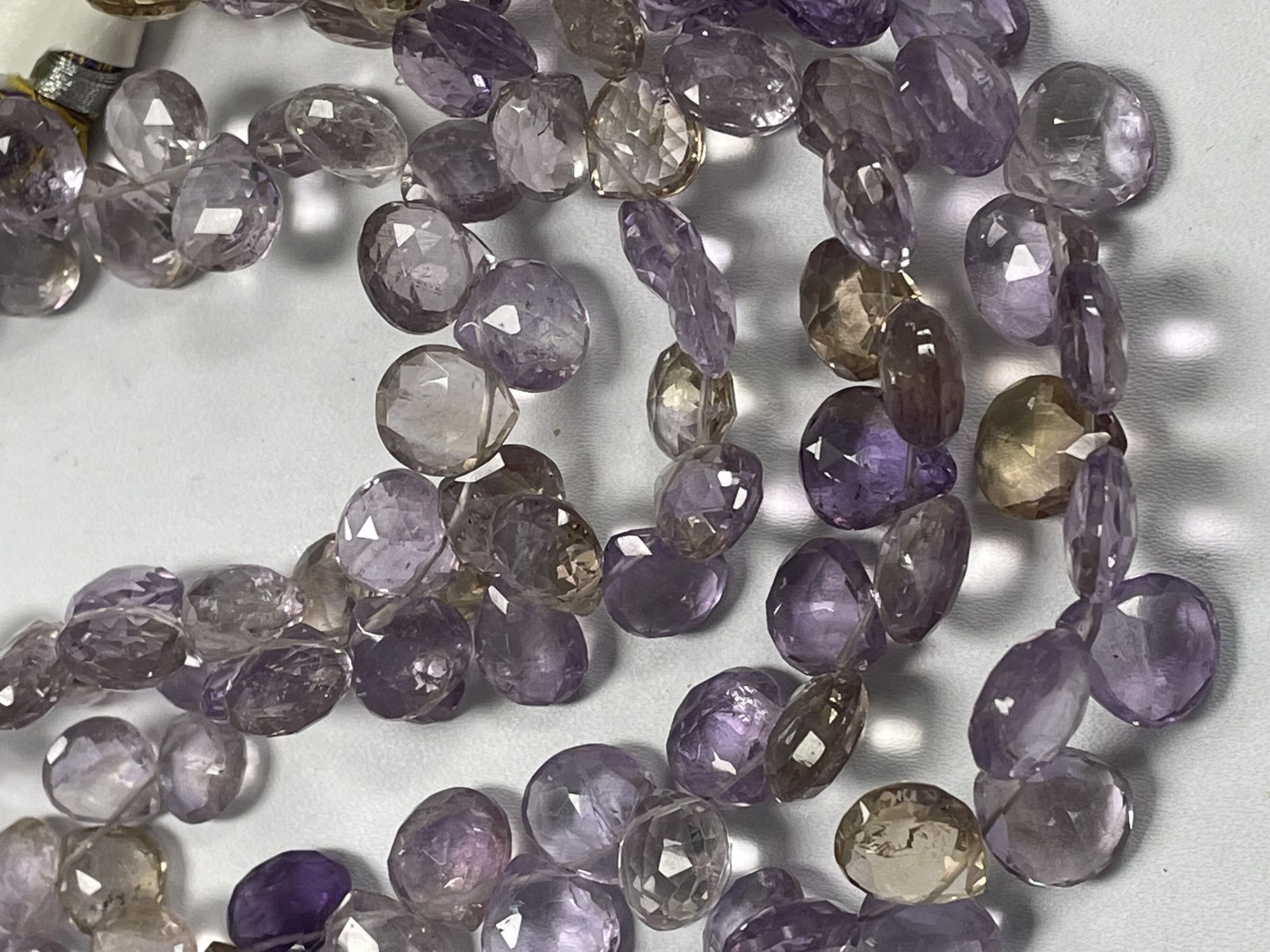 Ametrine Heart Faceted