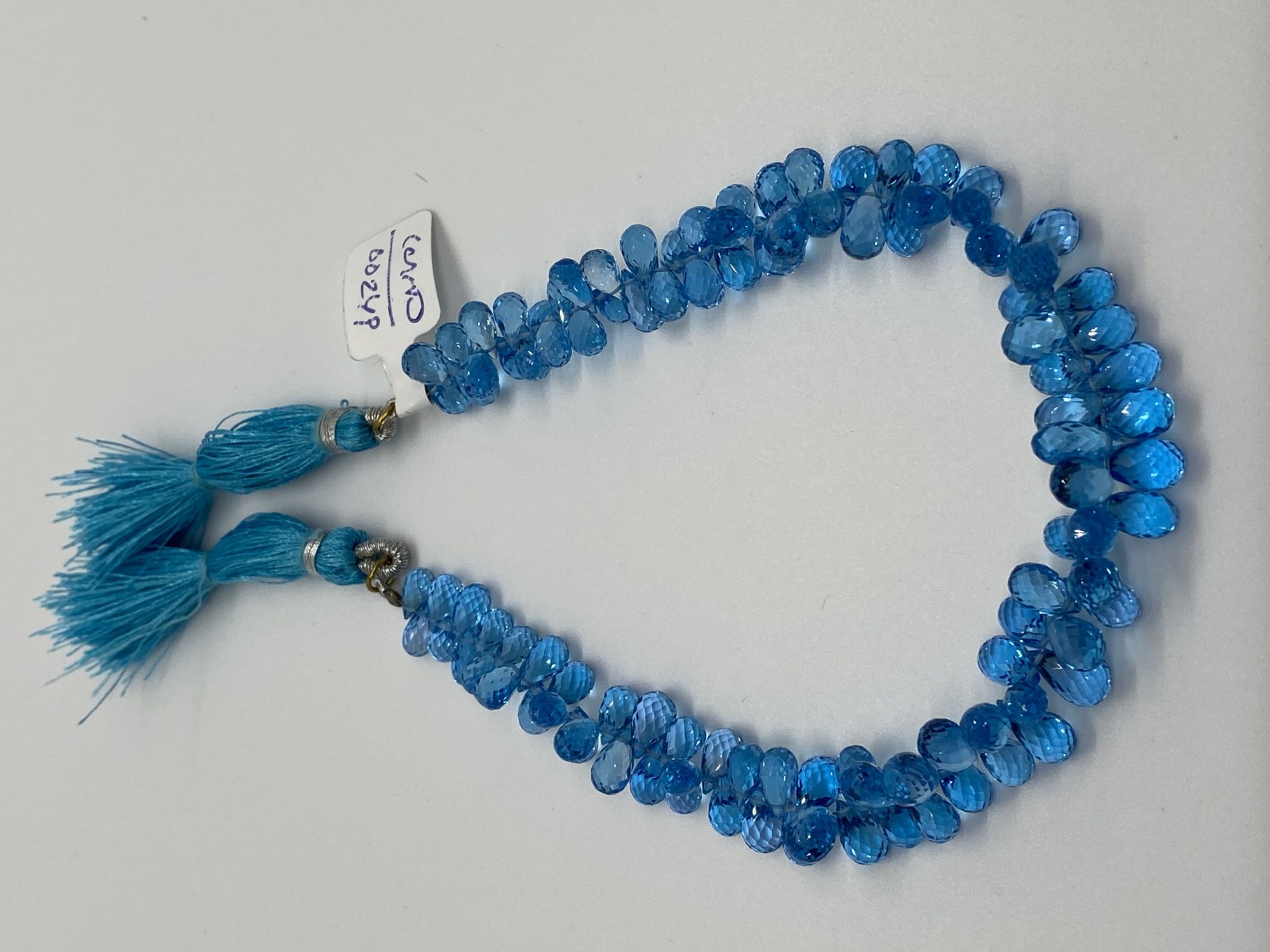 Swiss Blue Topaz Drops Faceted