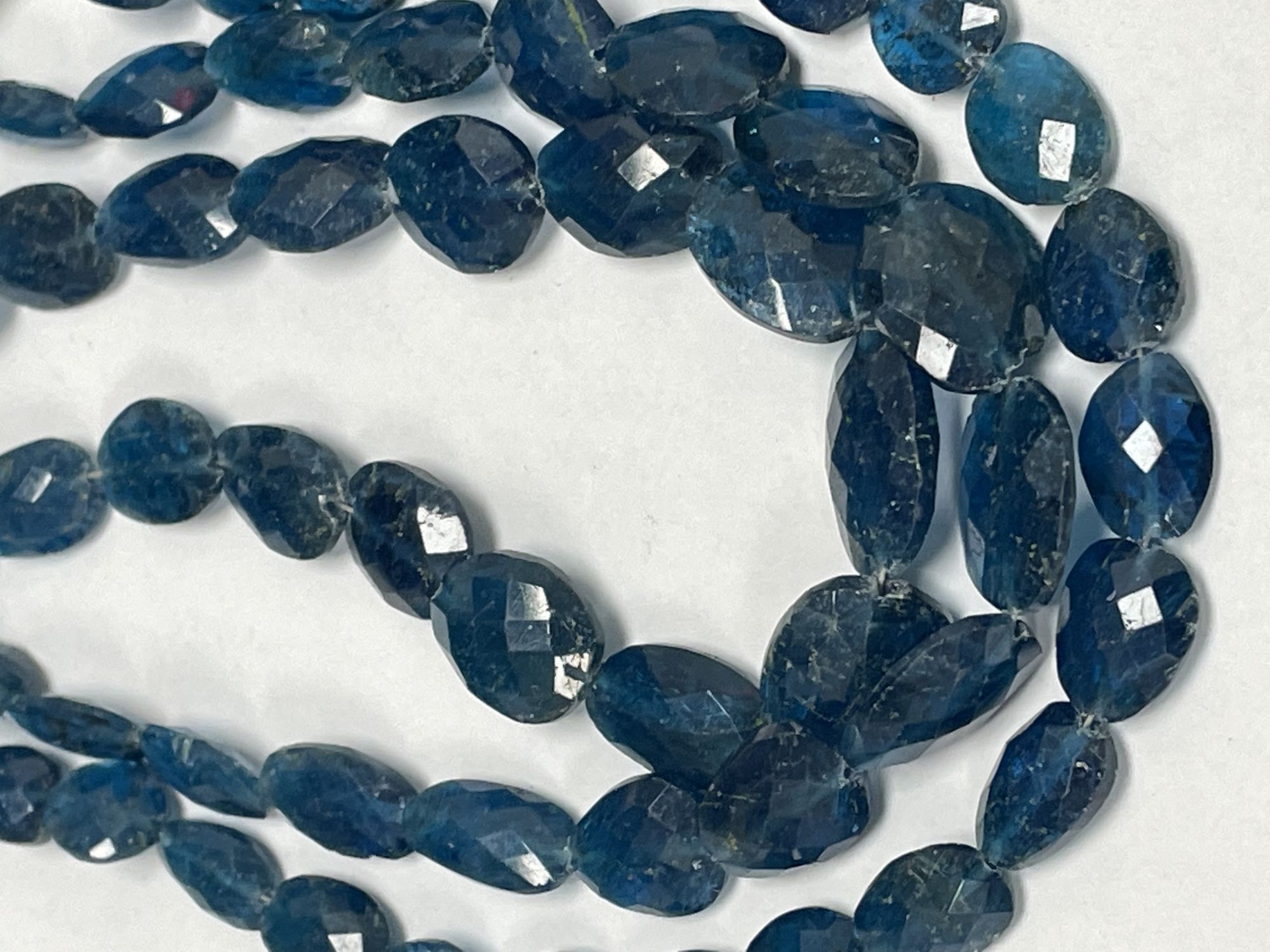 Blue Apatite Nugget Faceted