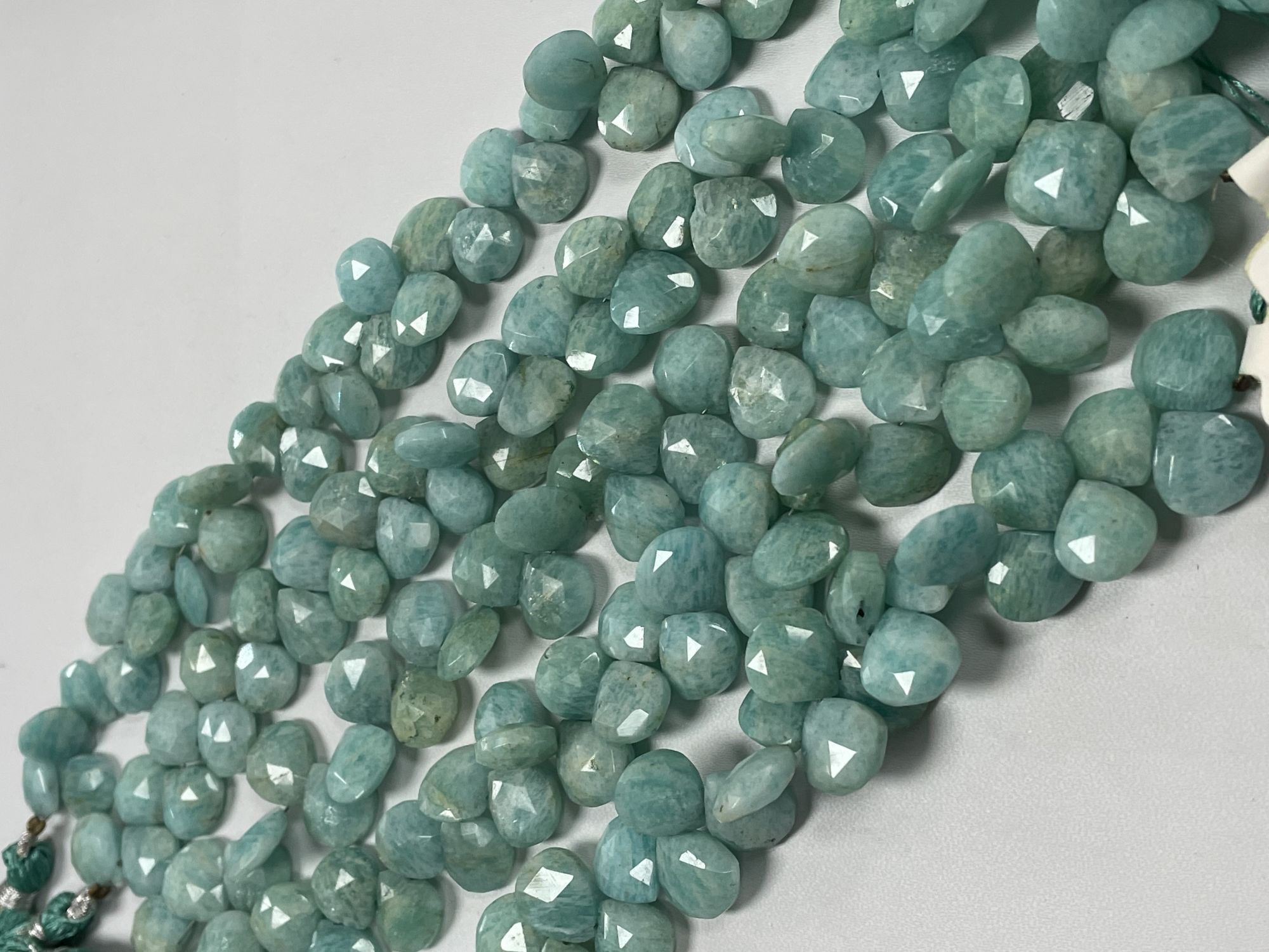 Amazonite Heart Faceted