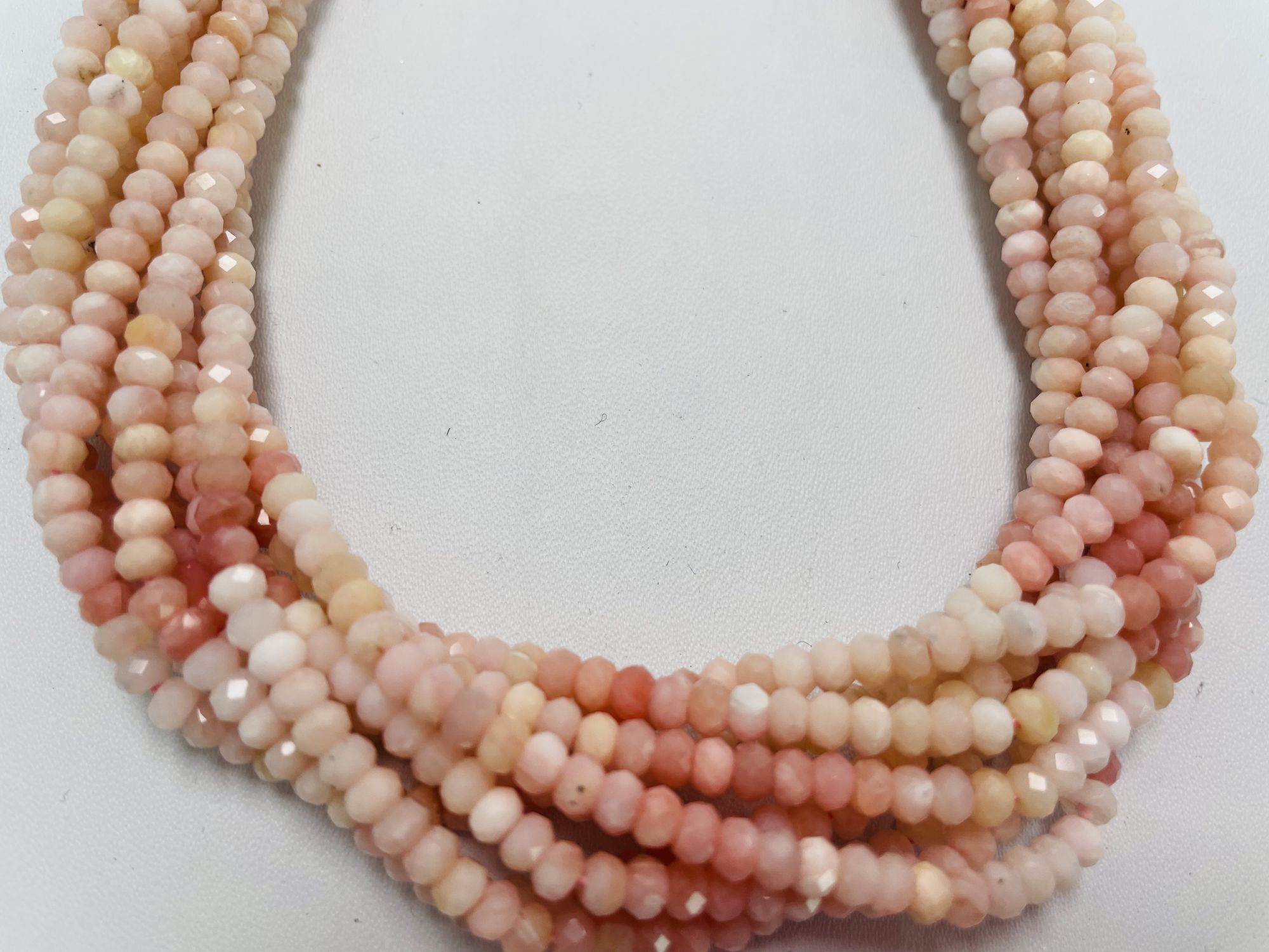 Shaded Opal Rondelle Faceted