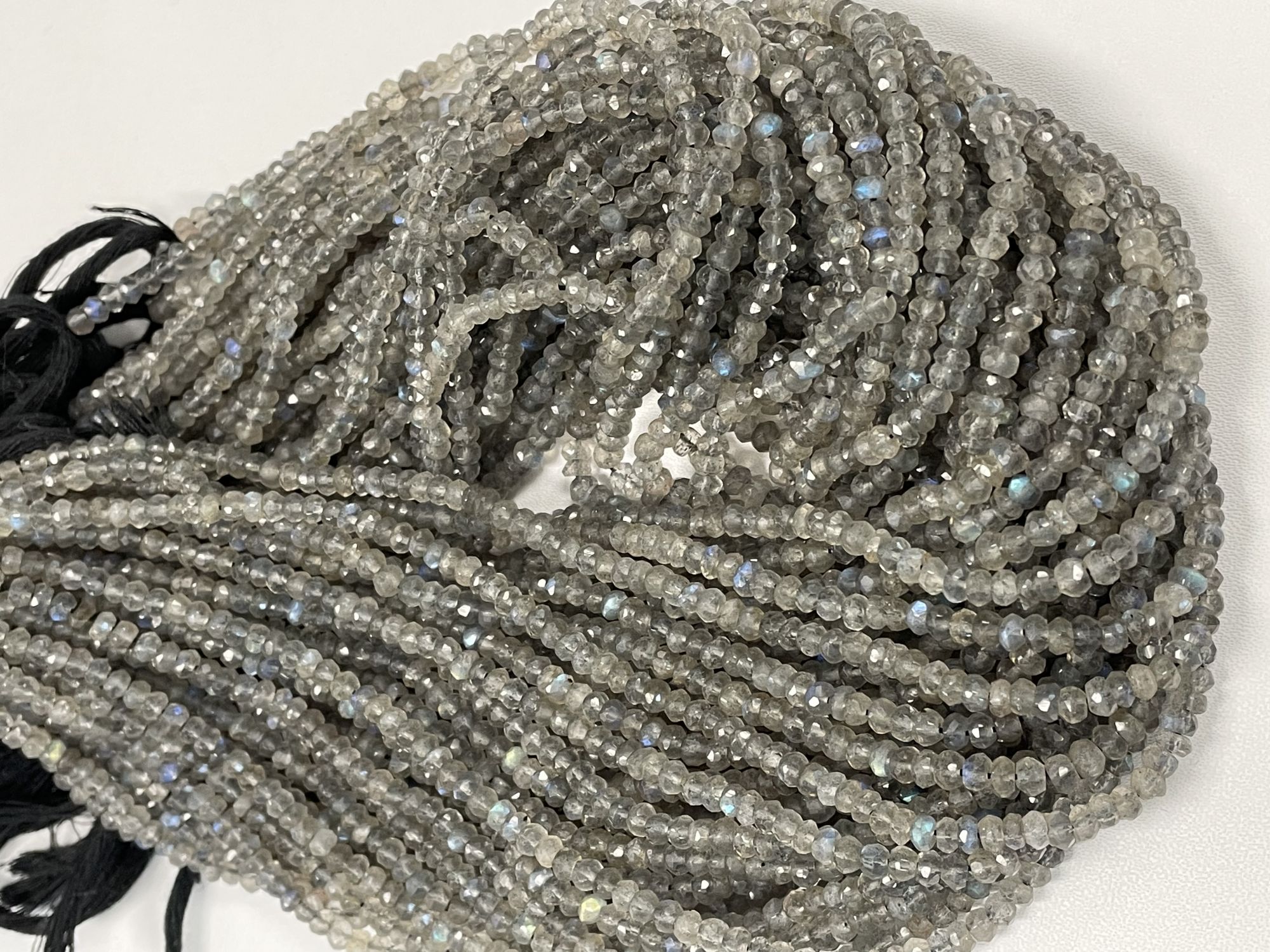 Labradorite Rondelle Faceted