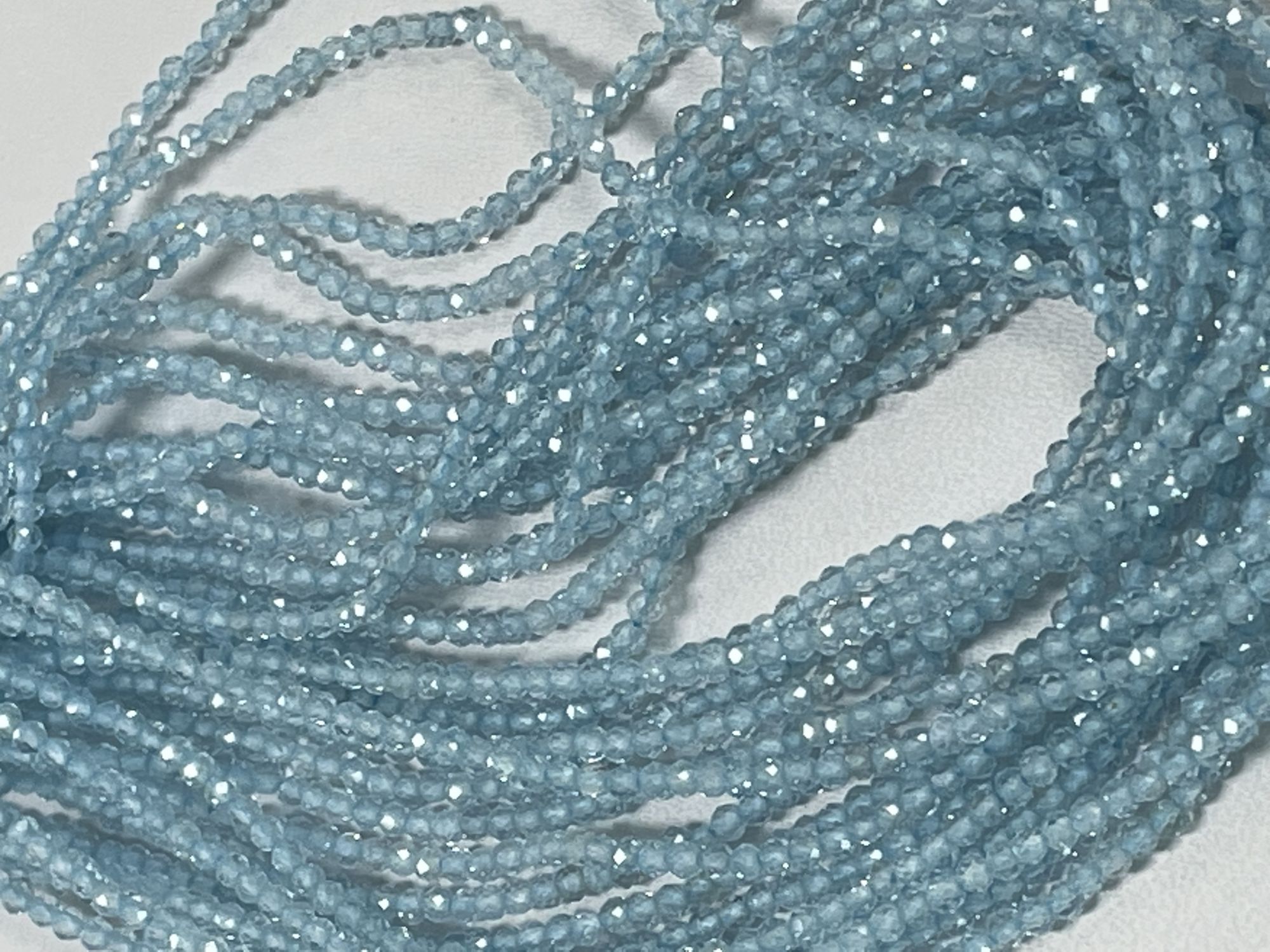 Sky Blue Topaz Rondelle Faceted