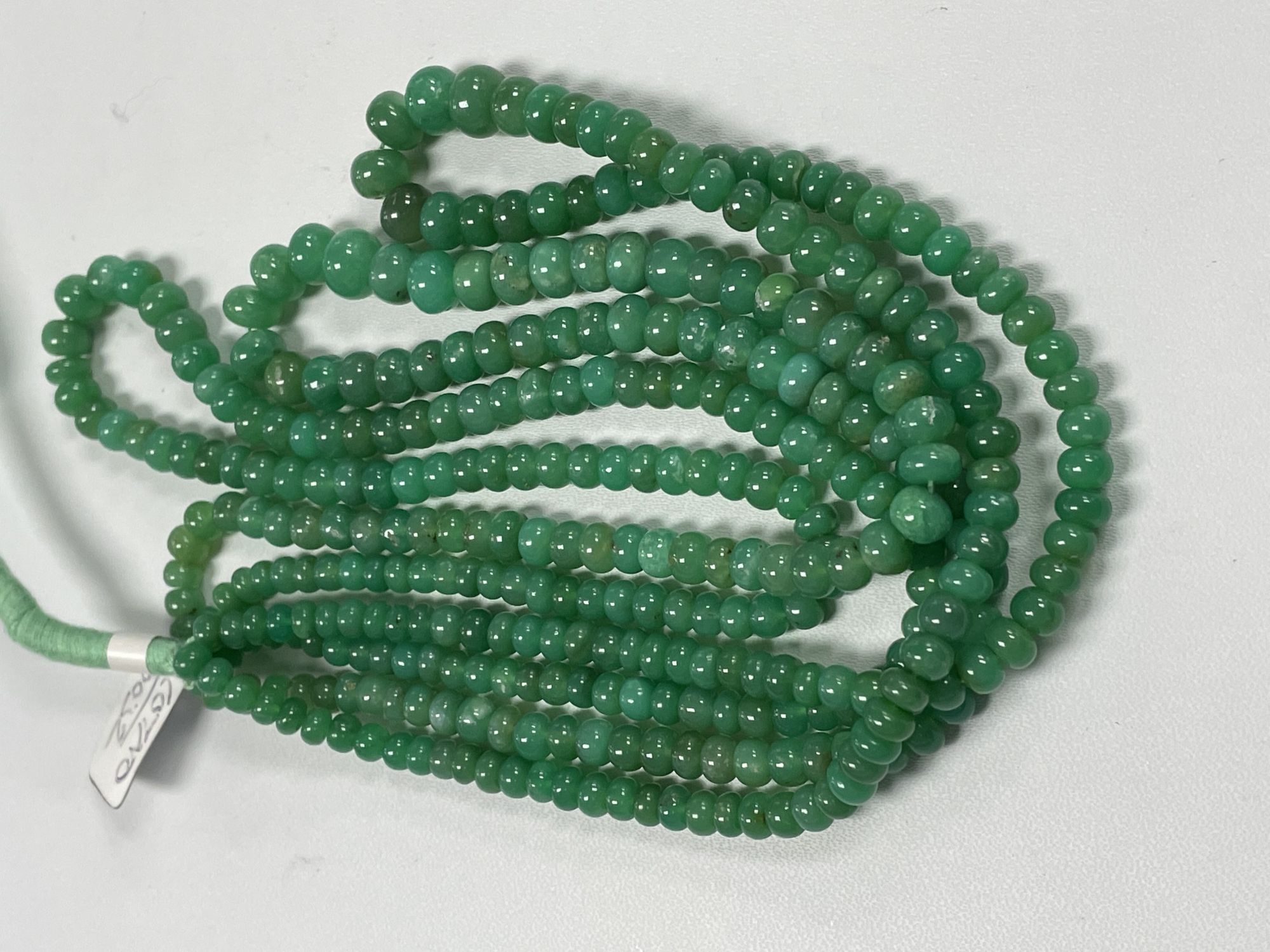 Chyrsoprase Rondelles Smooth