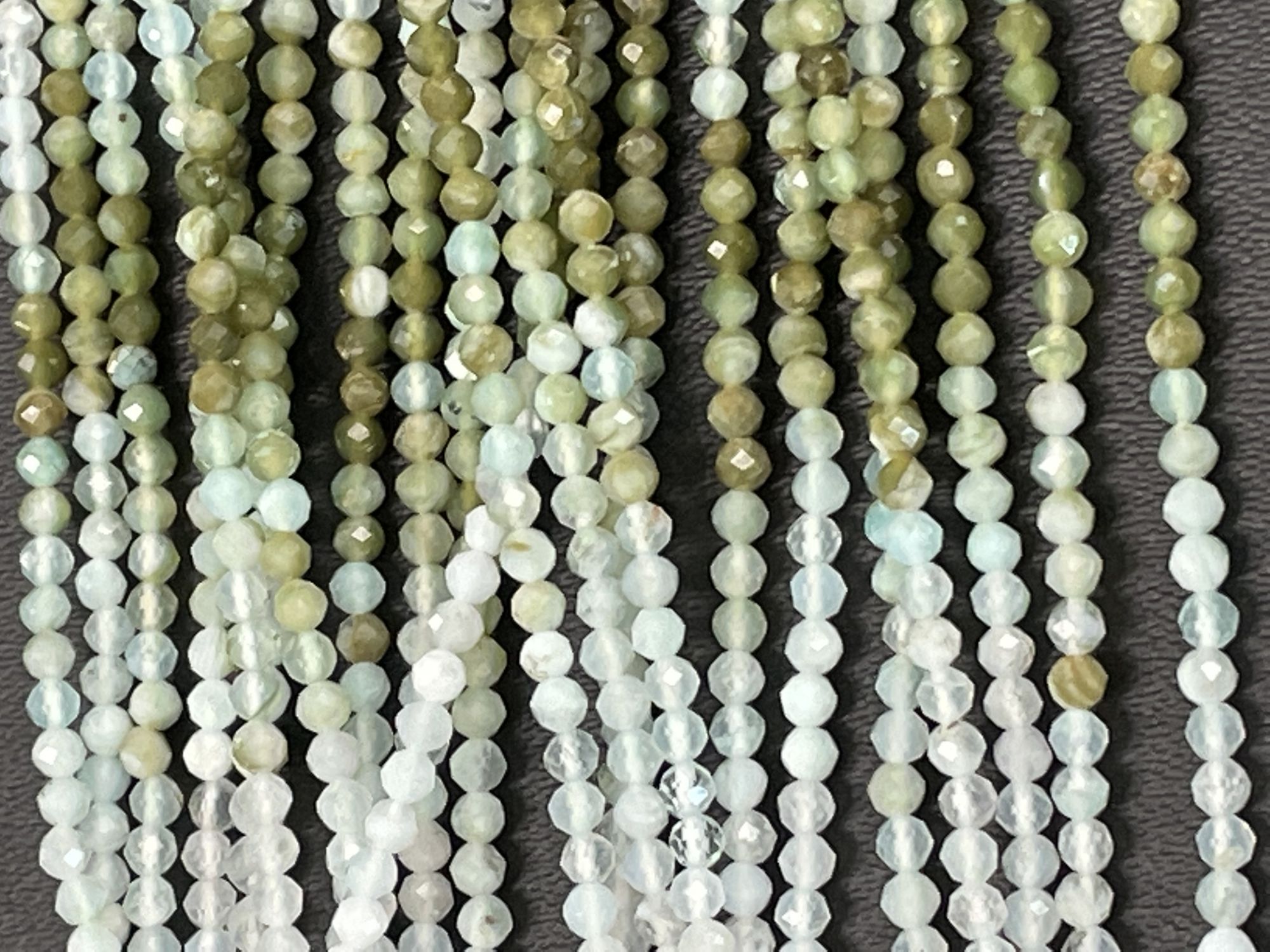 Shaded OPAL Rondelle Faceted