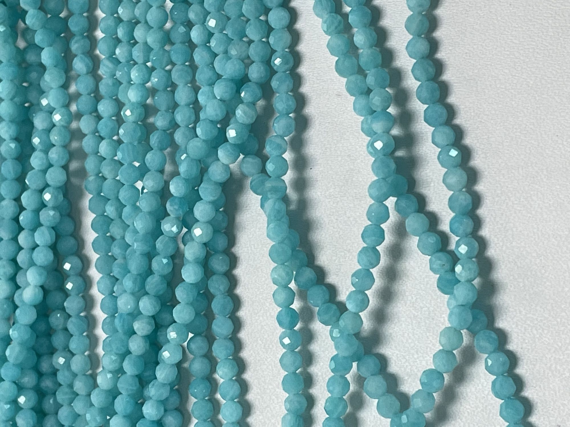 Amazonite Rondelle Faceted