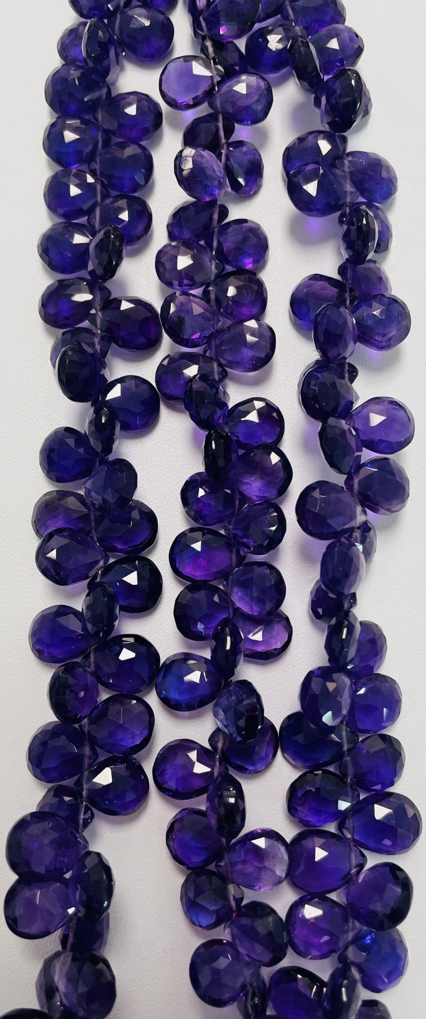 Purple Amethyst Pear Faceted