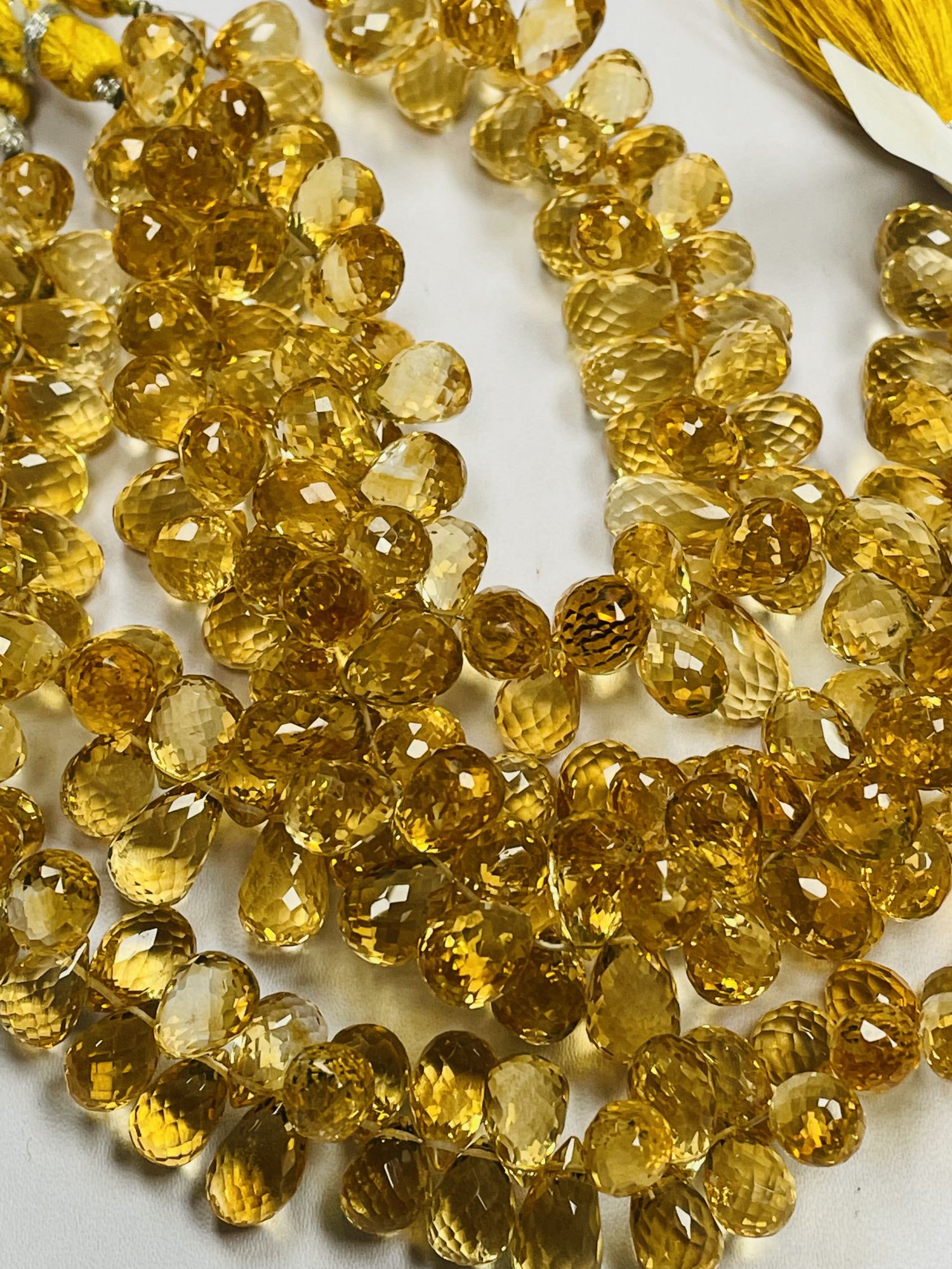 Citrine Drop Faceted