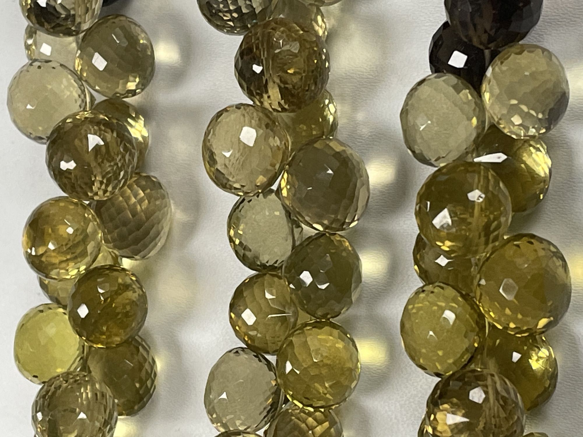 Shaded Bio Lemon Quartz Onion Faceted