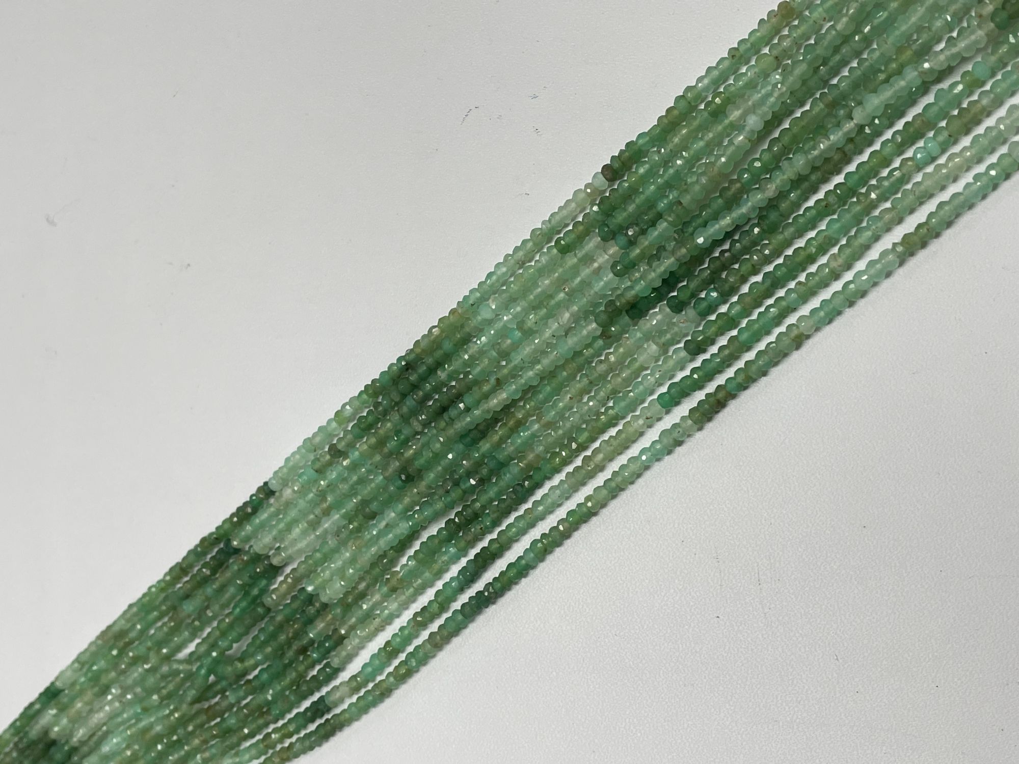 Chrysoprase Rondelle Faceted