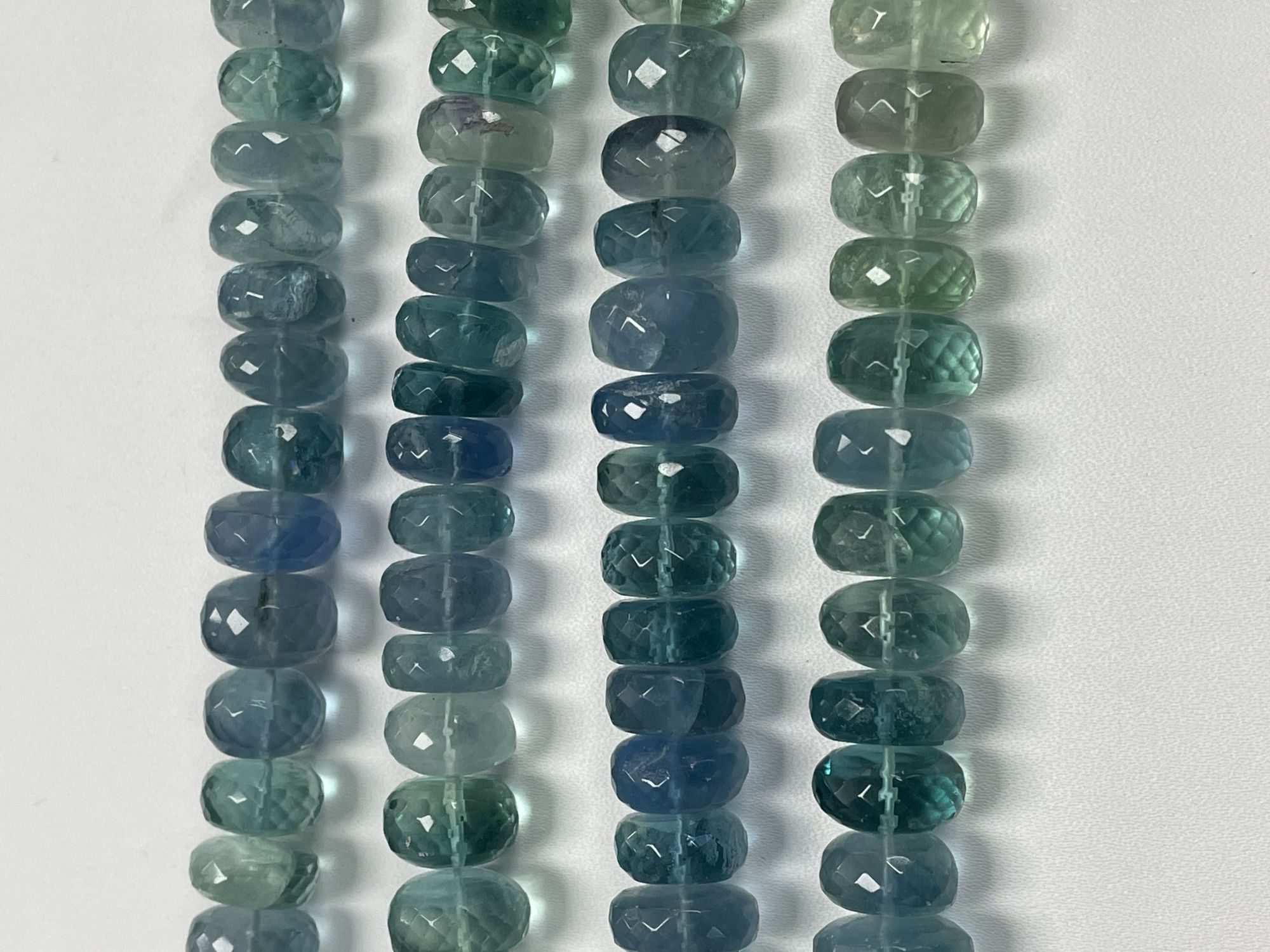 Fluorite Rondelle Faceted