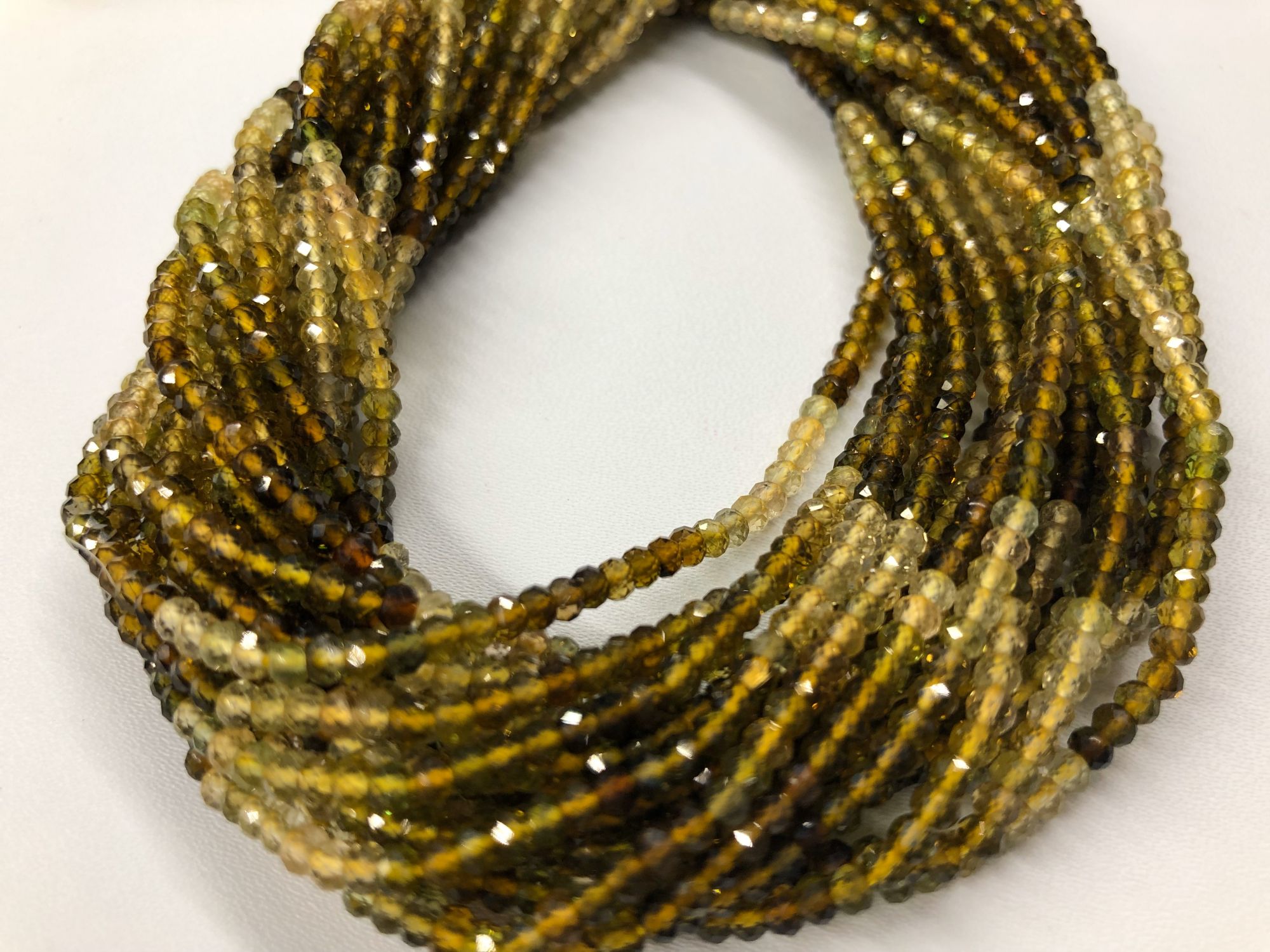 Natural Tourmaline Rondelles Faceted