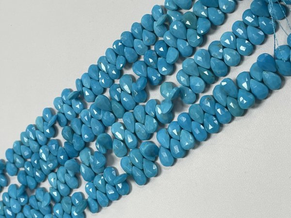 Turquoise Pear Faceted