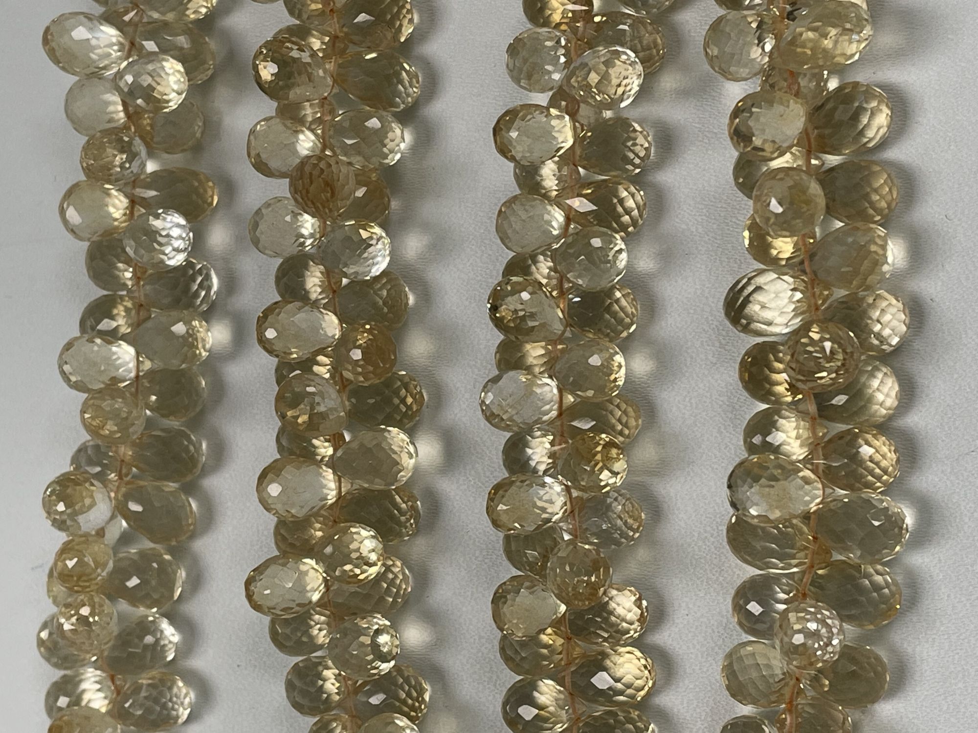 Citrine Drop Faceted